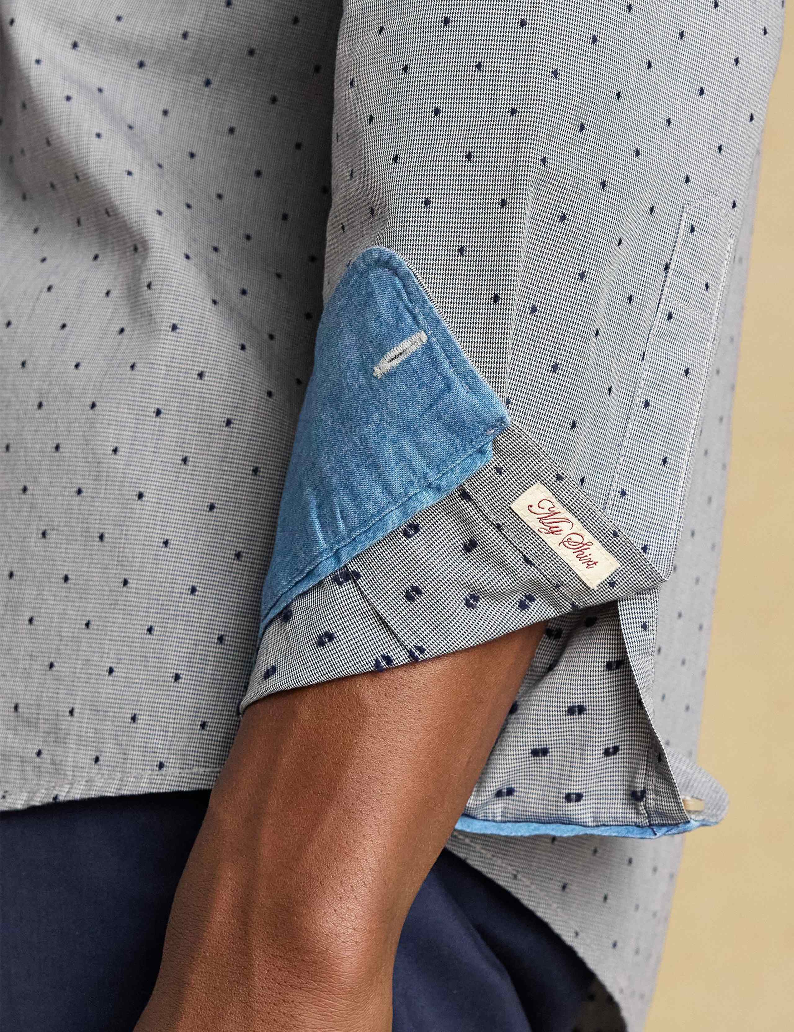 Regular Fit Pure Cotton Polka Dot Shirt 5 of 11