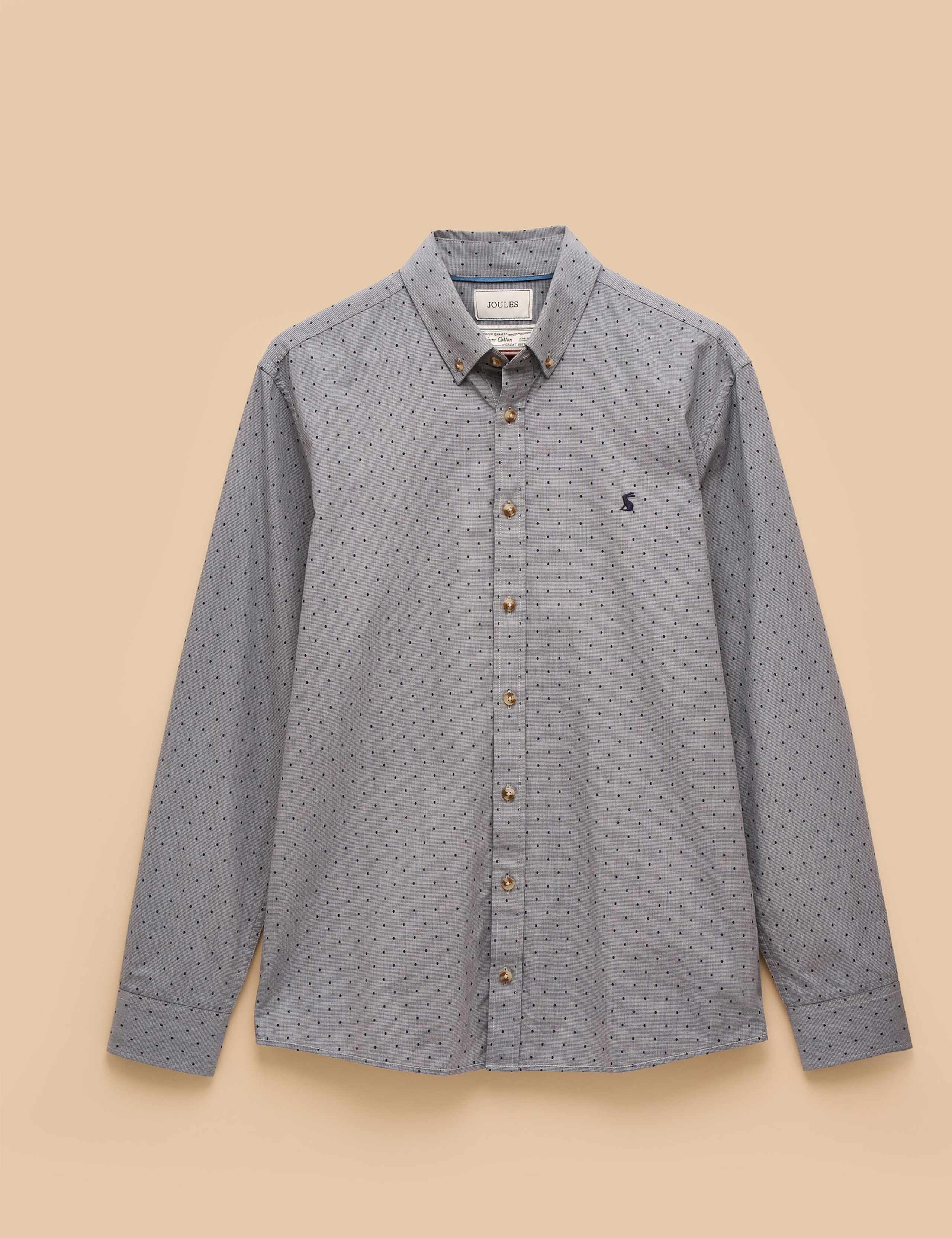 Regular Fit Pure Cotton Polka Dot Shirt 10 of 11