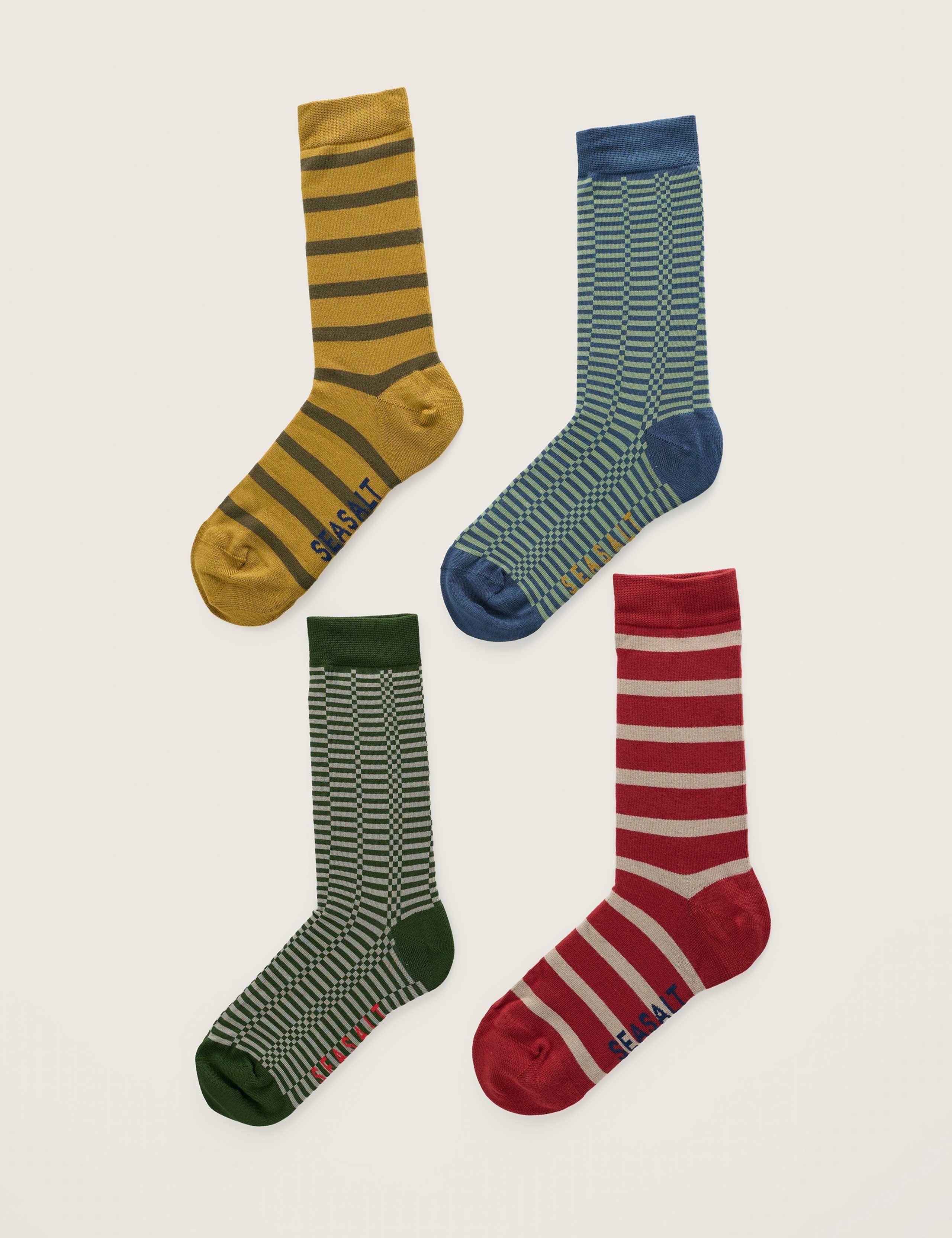 4pk Assorted Striped Socks 2 of 3