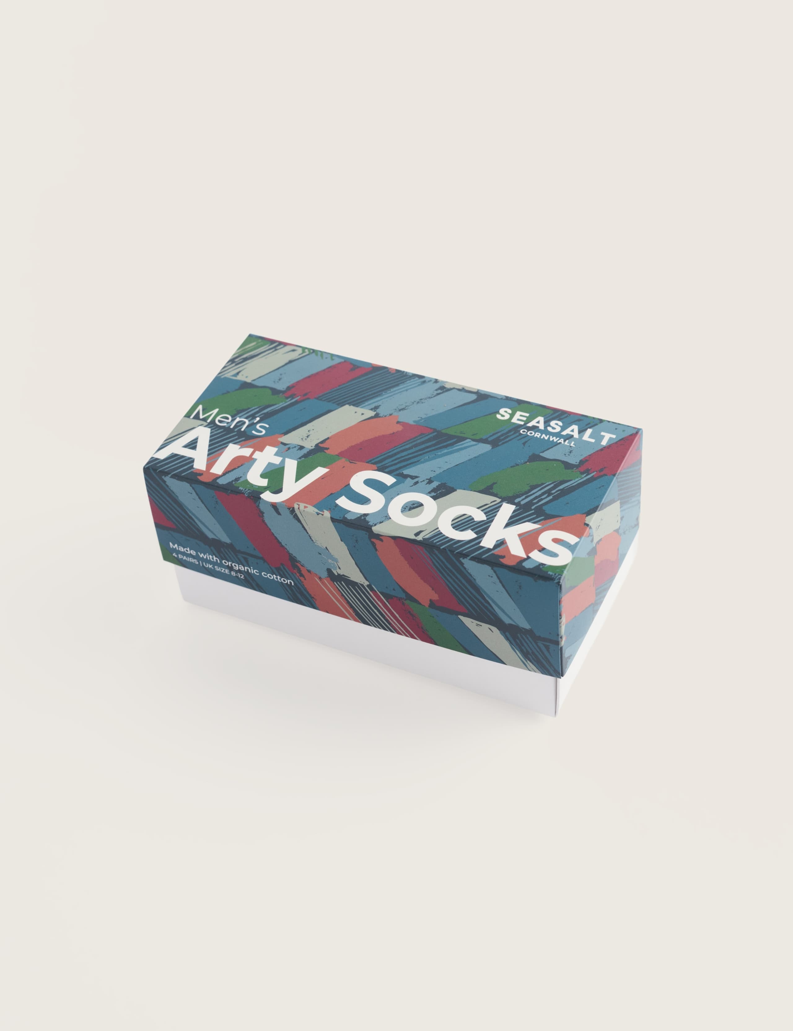4 Pack Geometric Cotton Rich Socks Gift Box 3 of 3