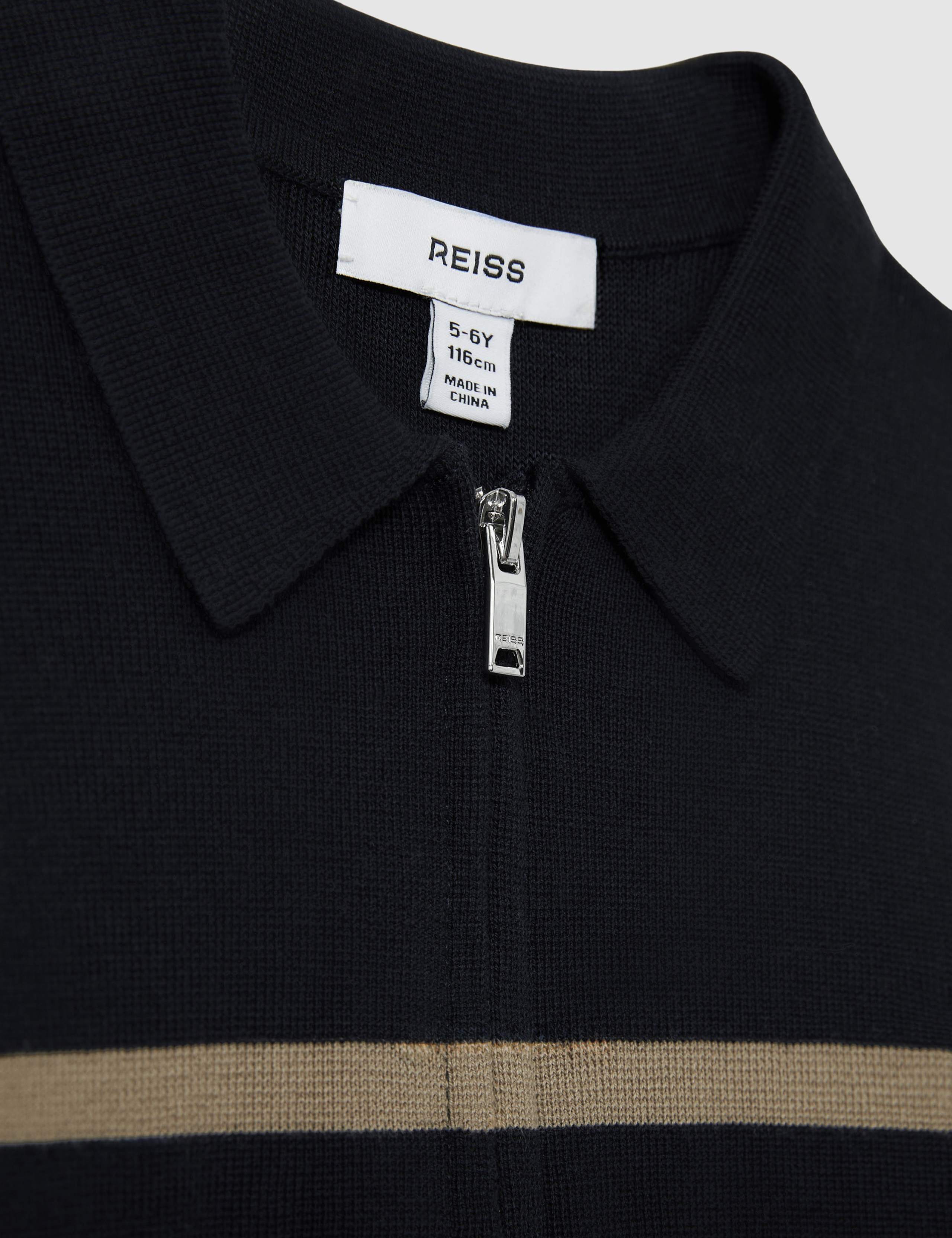 Cotton Blend Colour Block Polo Shirt (3-14 Yrs) 4 of 4