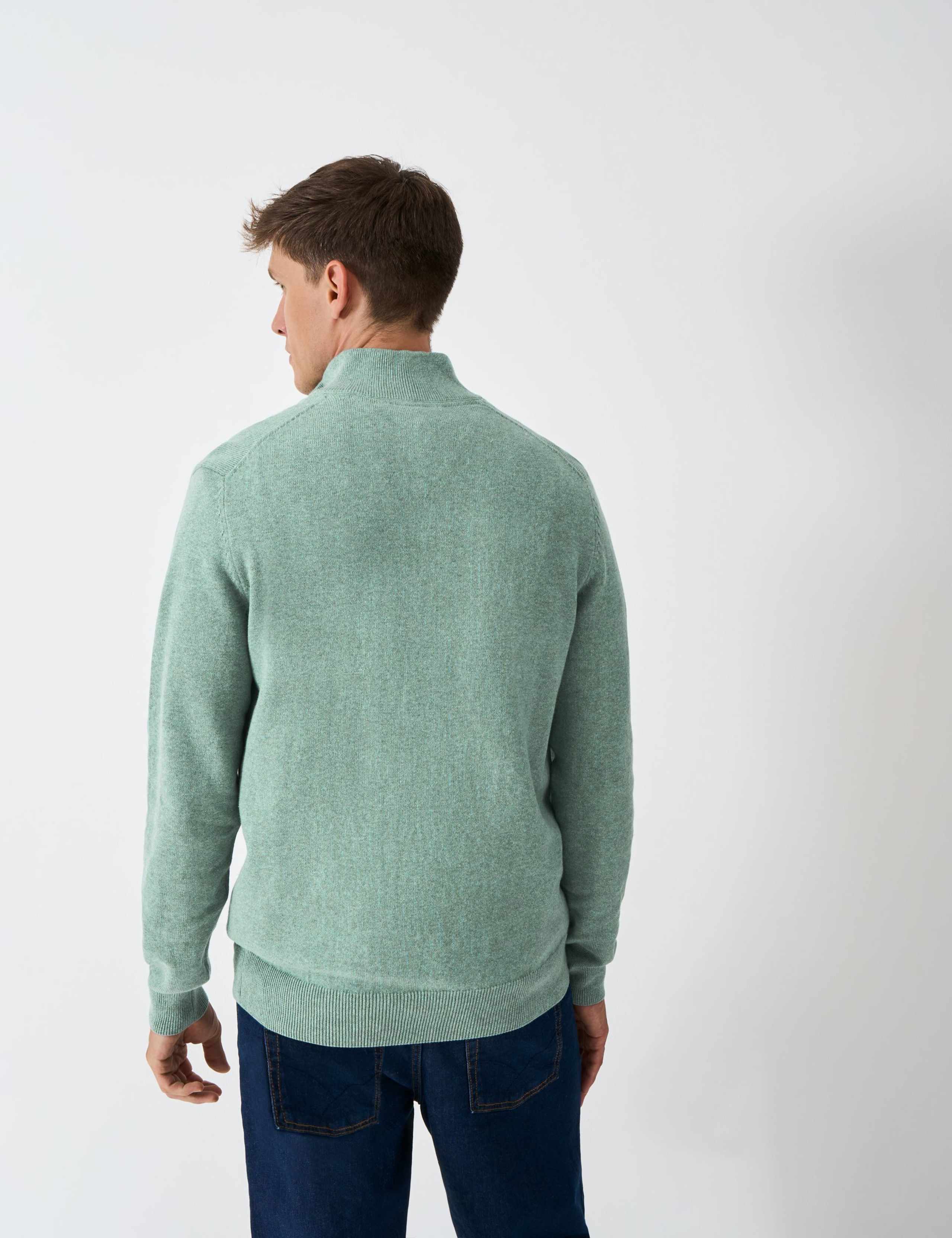 Pure Cotton Half Zip Jumper 4 of 5