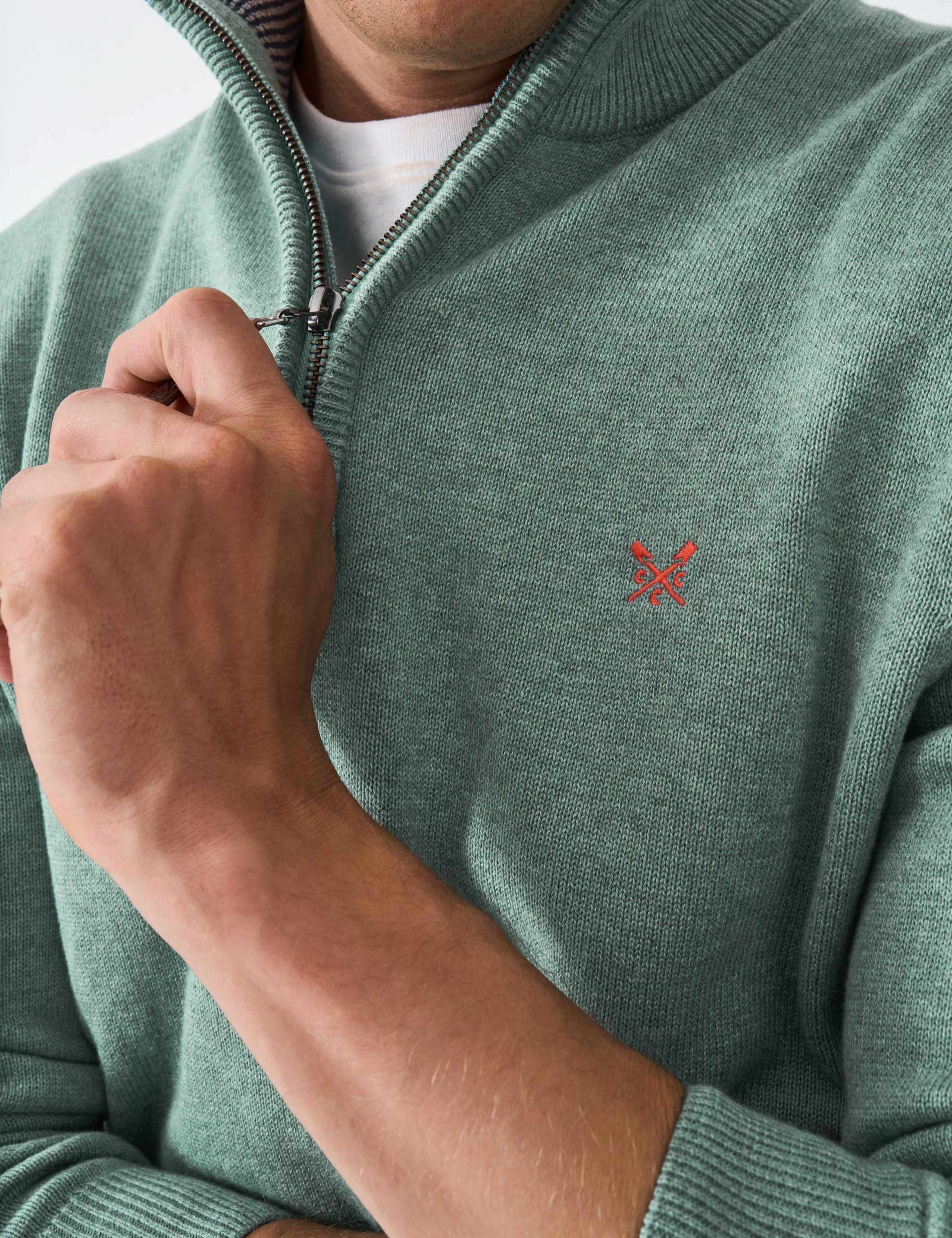 Pure Cotton Half Zip Jumper 5 of 5