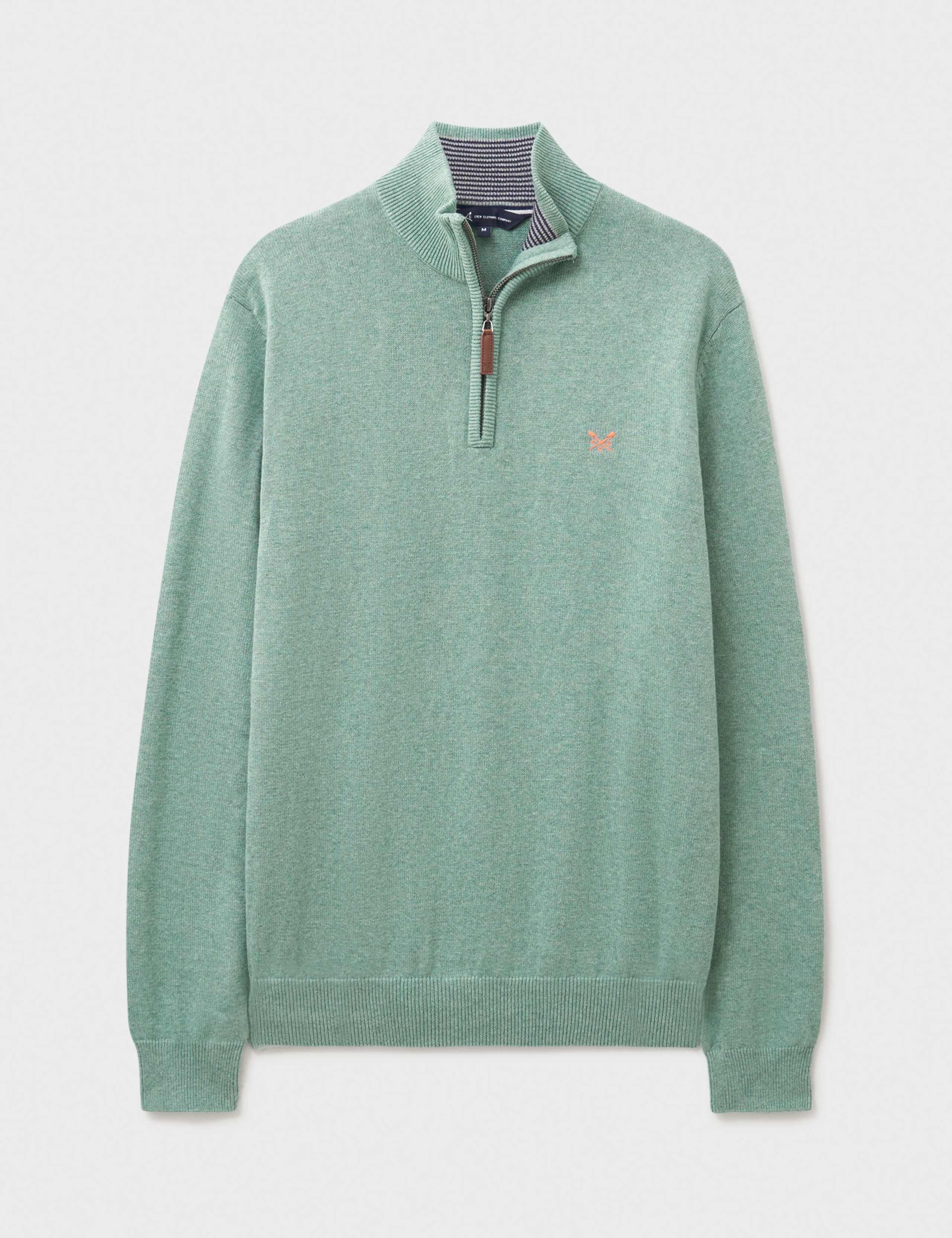 Pure Cotton Half Zip Jumper 2 of 5