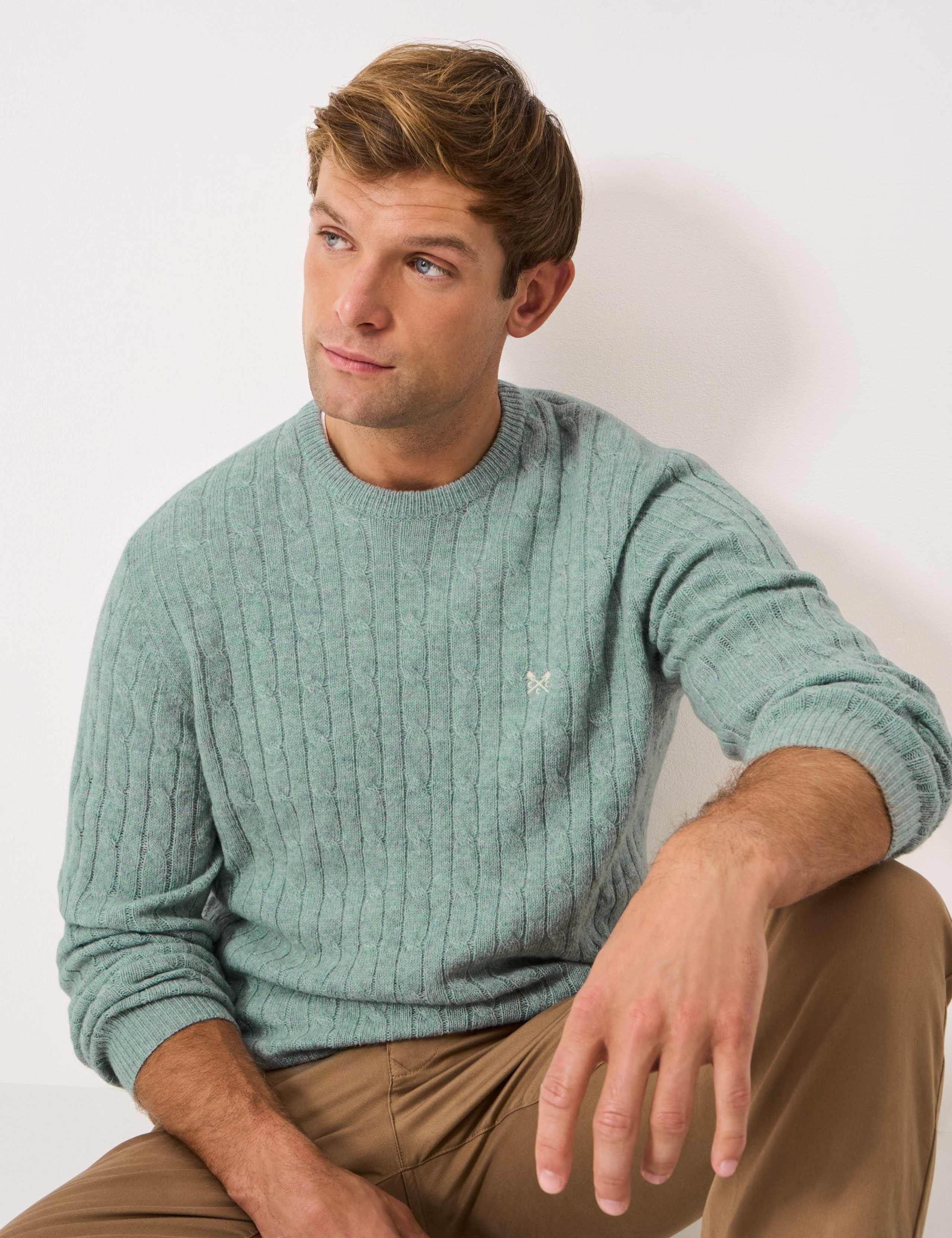 Lambswool Rich Cable Knit Jumper 3 of 5