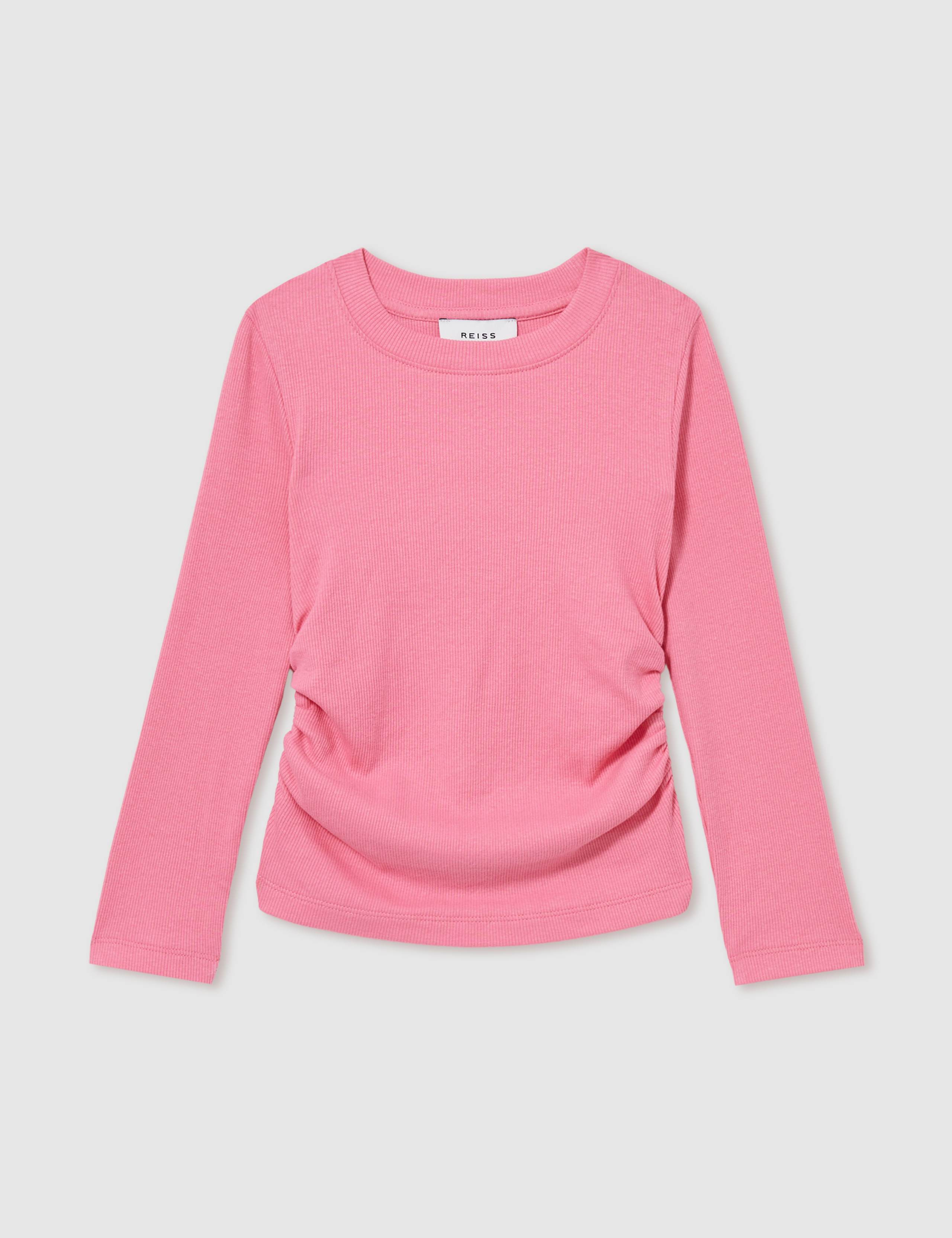 Cotton Rich Ribbed Sweatshirt (4-14 Yrs) 2 of 4
