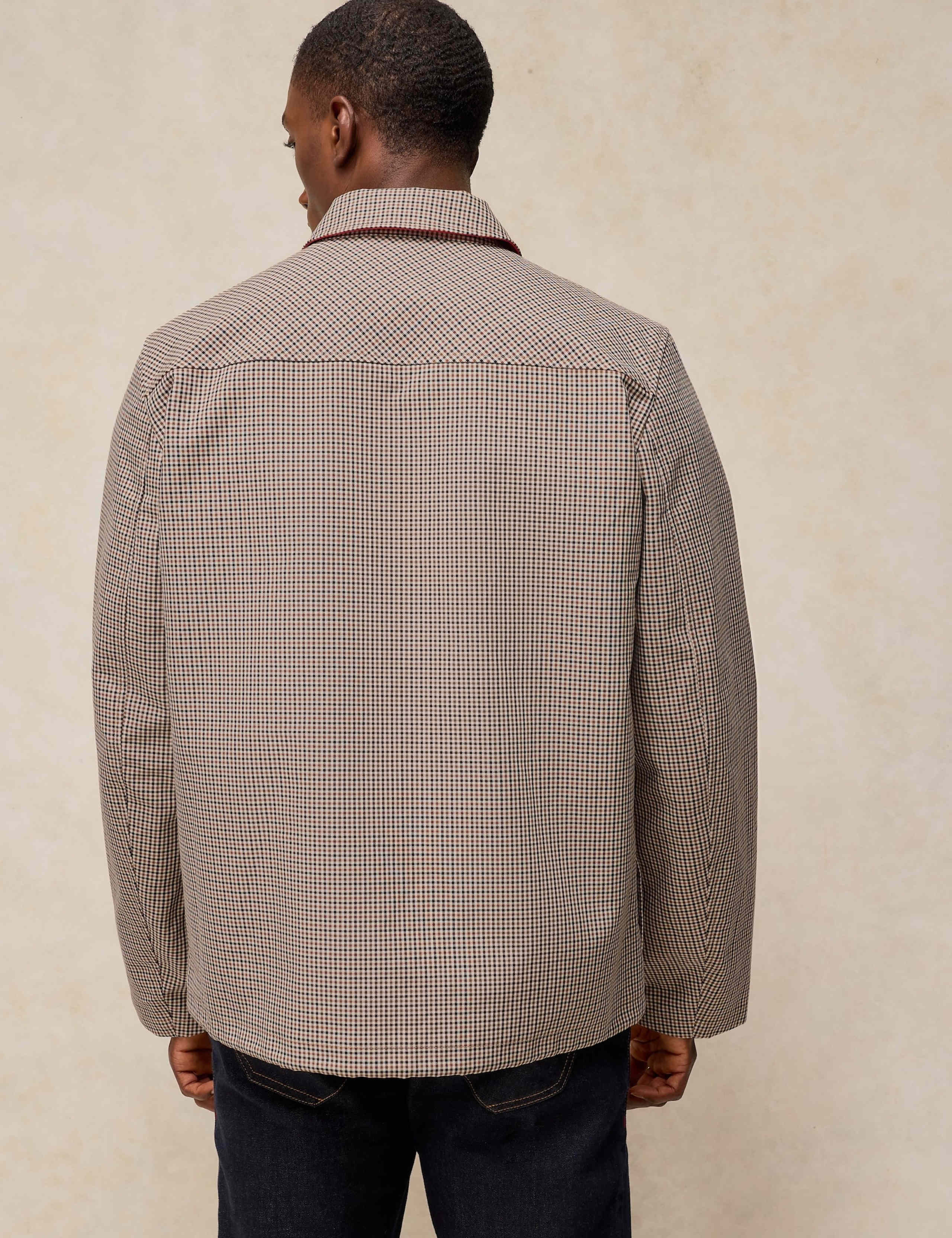 Pure Cotton Gingham Button Up Coach Jacket 4 of 6