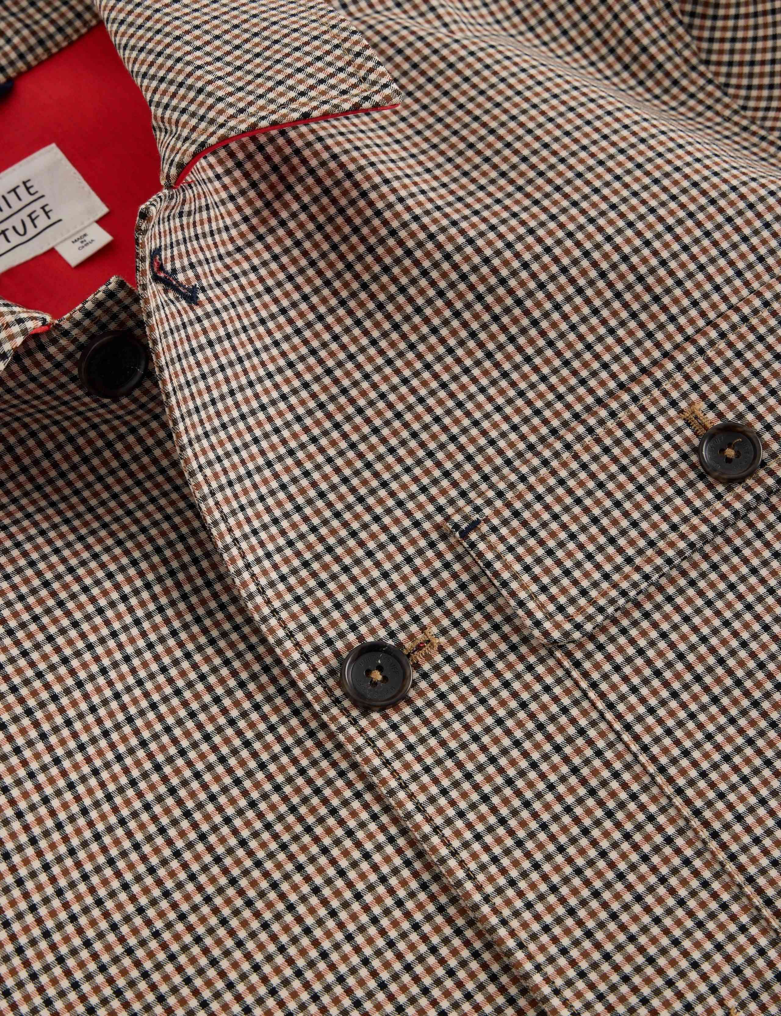 Pure Cotton Gingham Button Up Coach Jacket 6 of 6