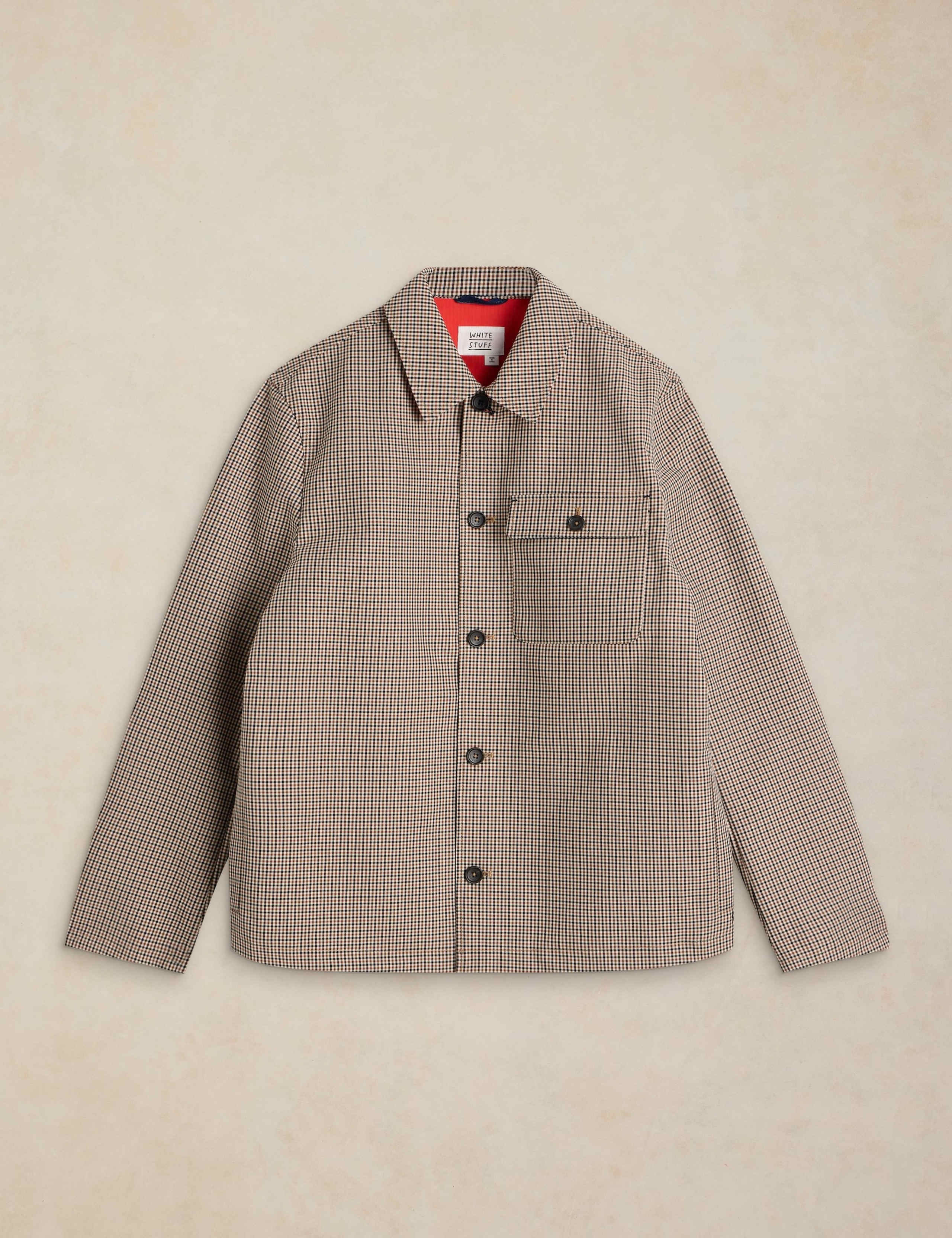 Pure Cotton Gingham Button Up Coach Jacket 2 of 6