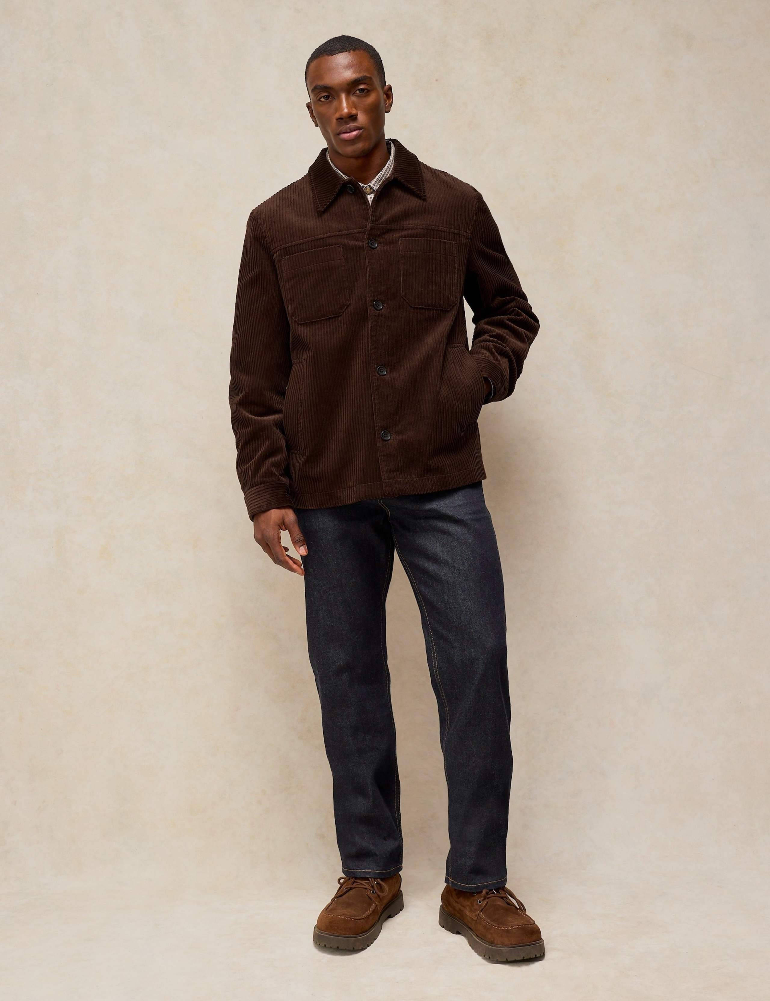 Pure Cotton Cord Button Through Jacket 1 of 5