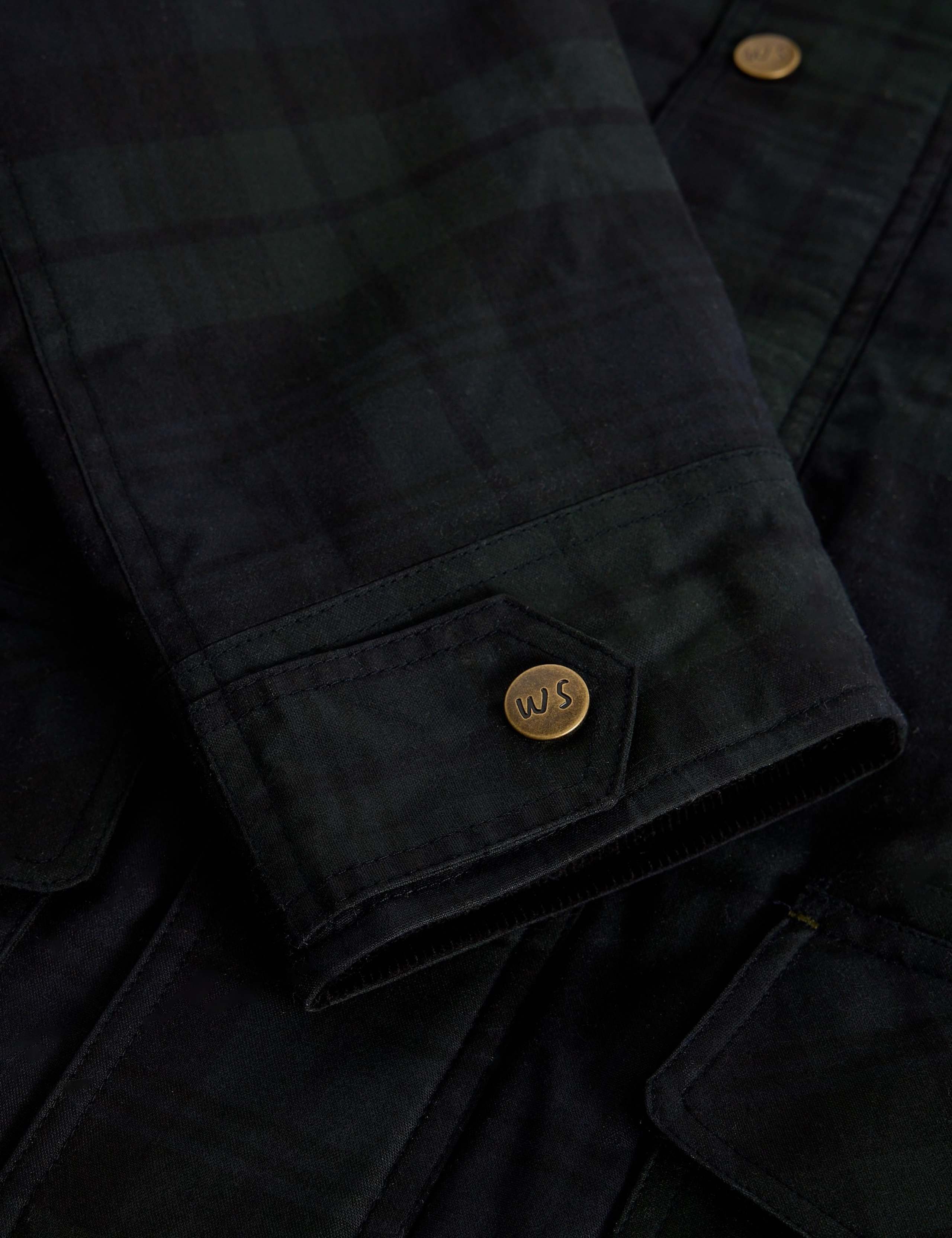 Pure Cotton Checked Padded Waxed Jacket 6 of 6