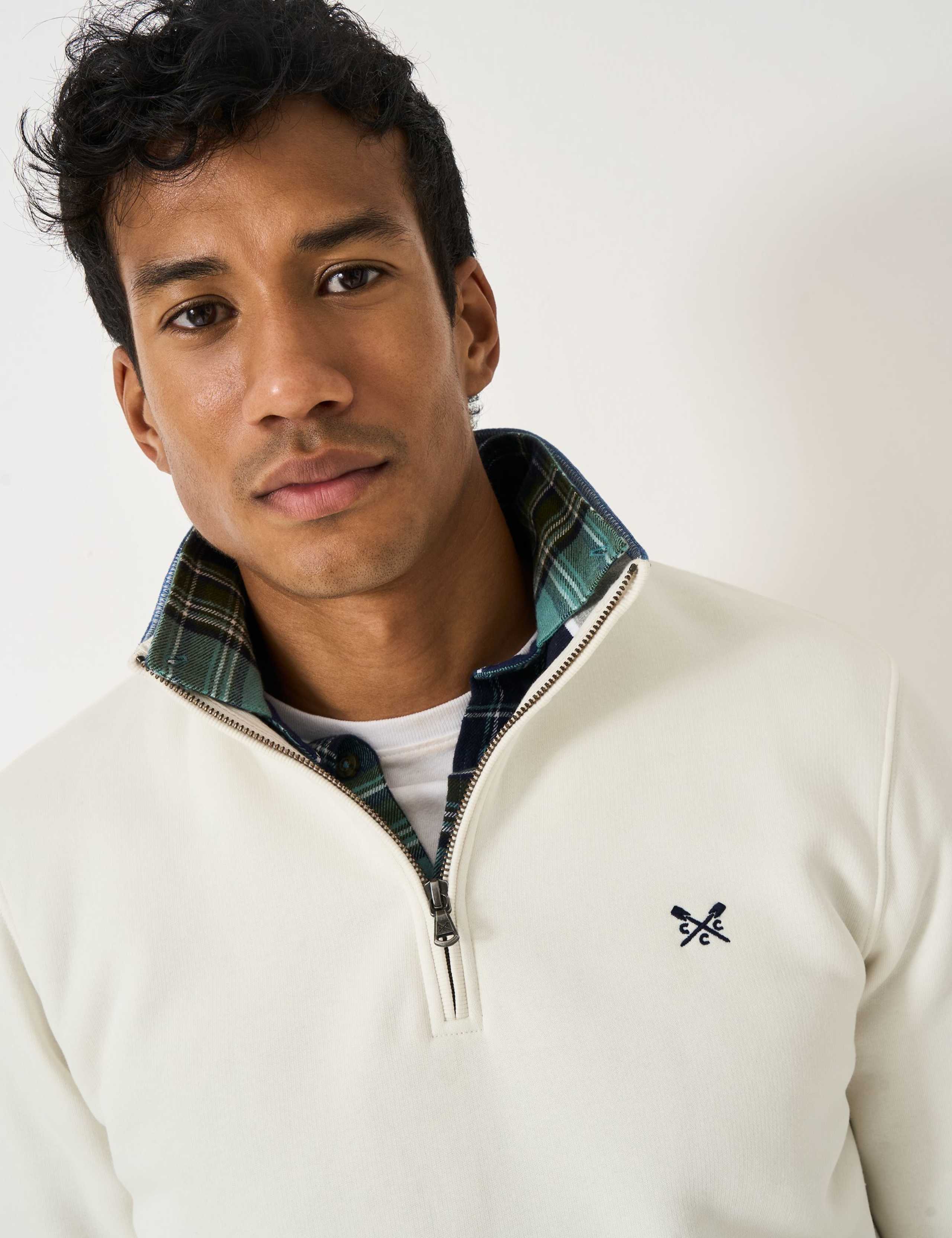 Cotton Rich Half Zip Sweatshirt 4 of 5
