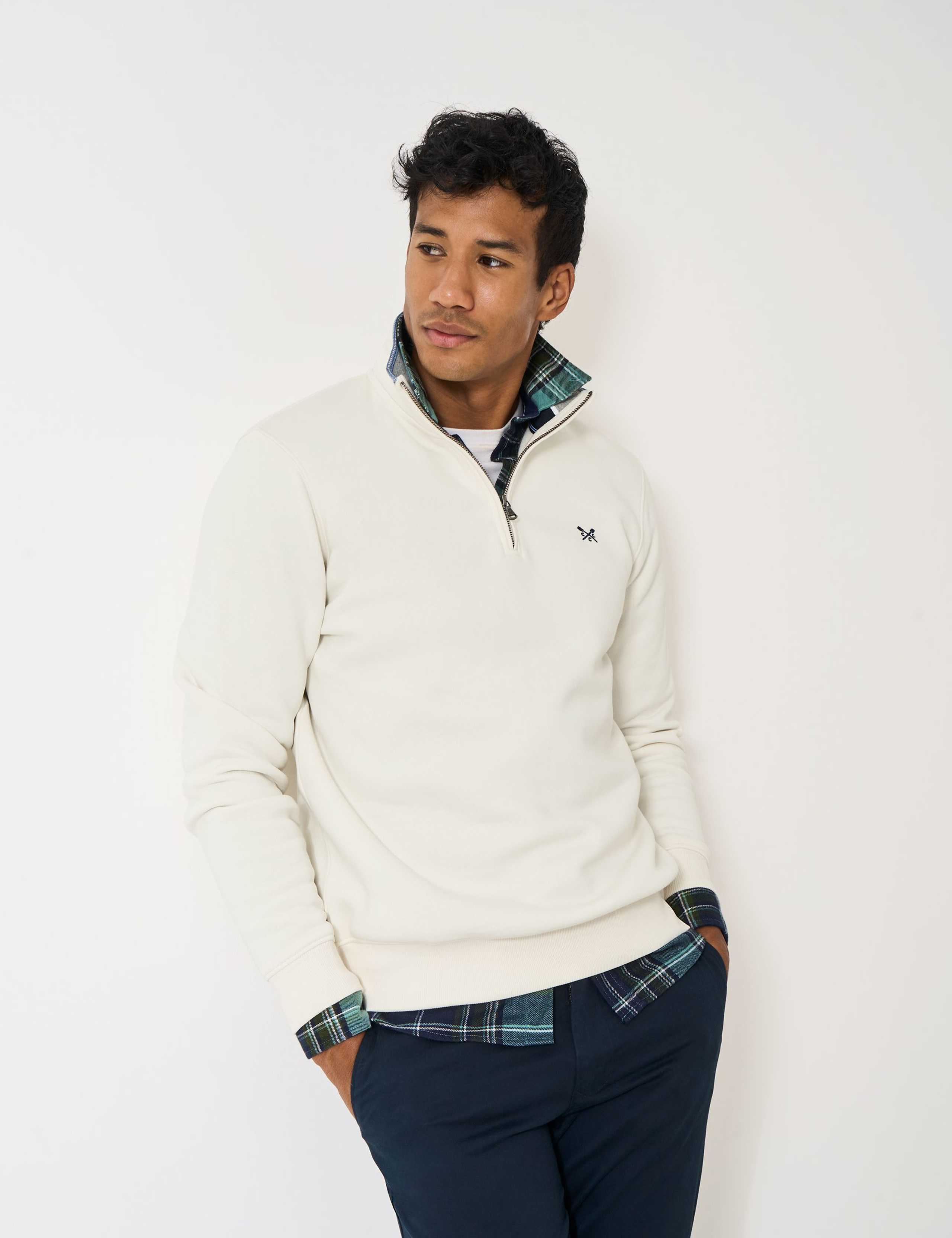 Cotton Rich Half Zip Sweatshirt 5 of 5