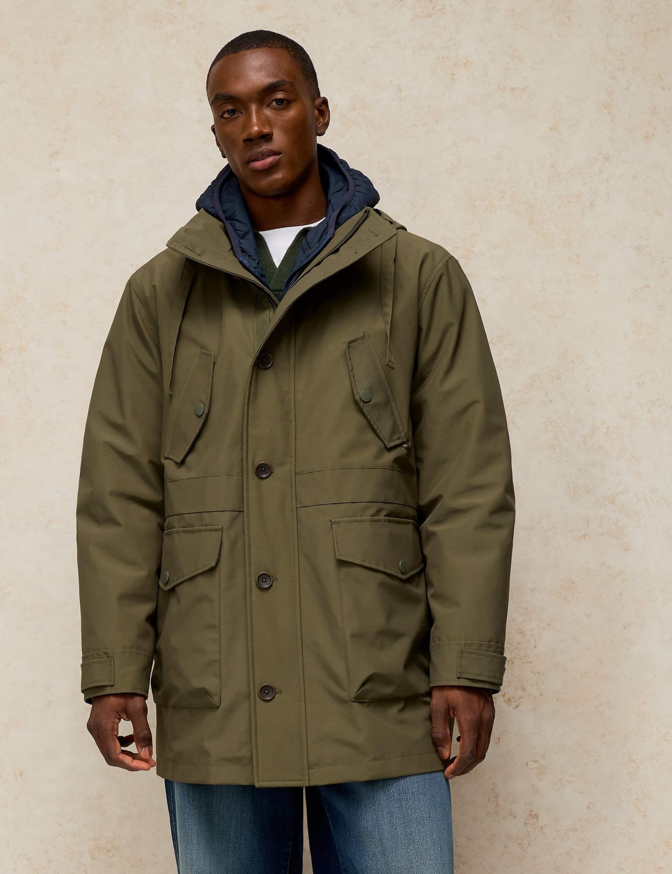 Cotton Rich 2 in 1Hooded Parka Jacket 1 of 6