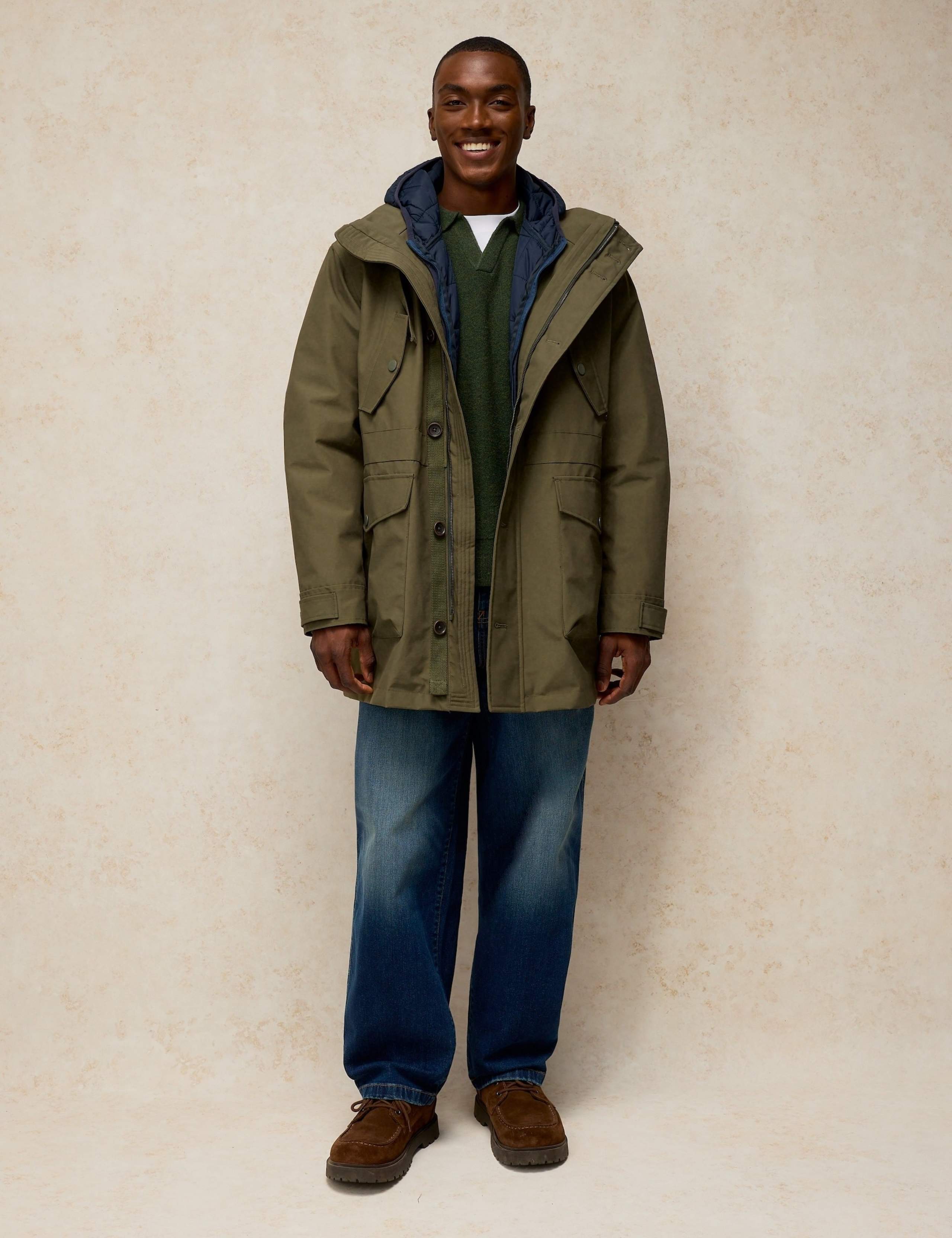 Cotton Rich 2 in 1Hooded Parka Jacket 3 of 6