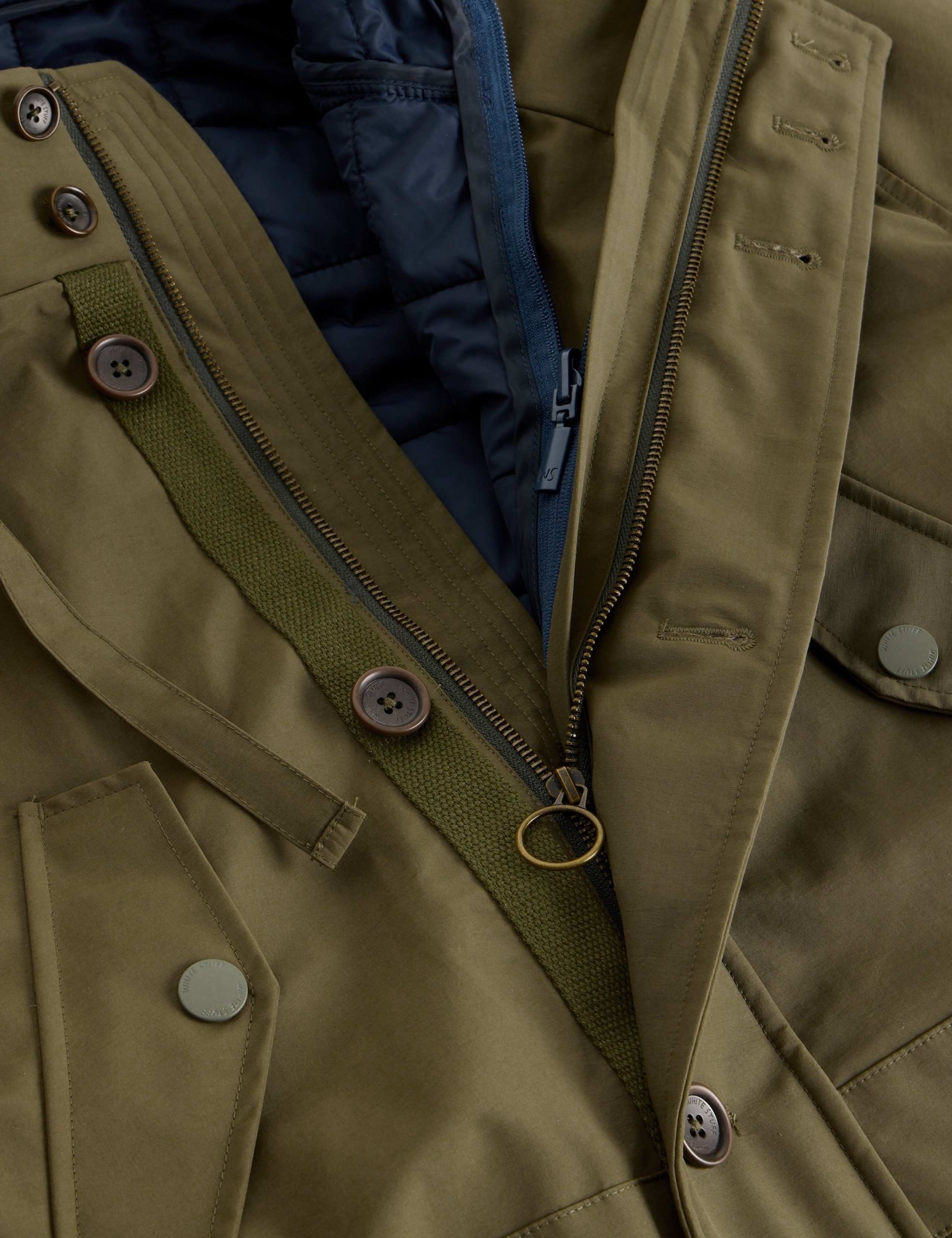 Cotton Rich 2 in 1Hooded Parka Jacket 6 of 6