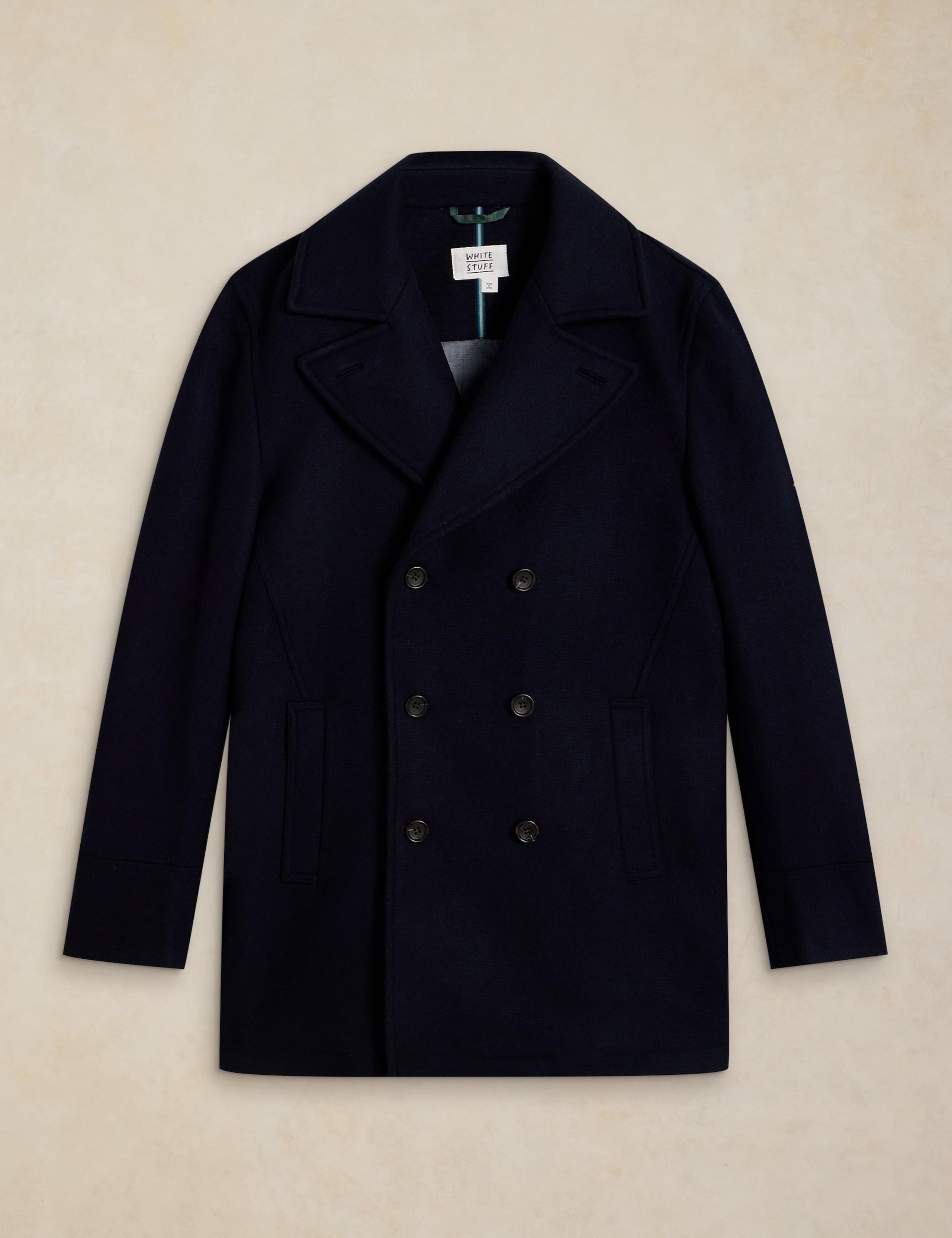 Wool Blend Pea Coat 2 of 6