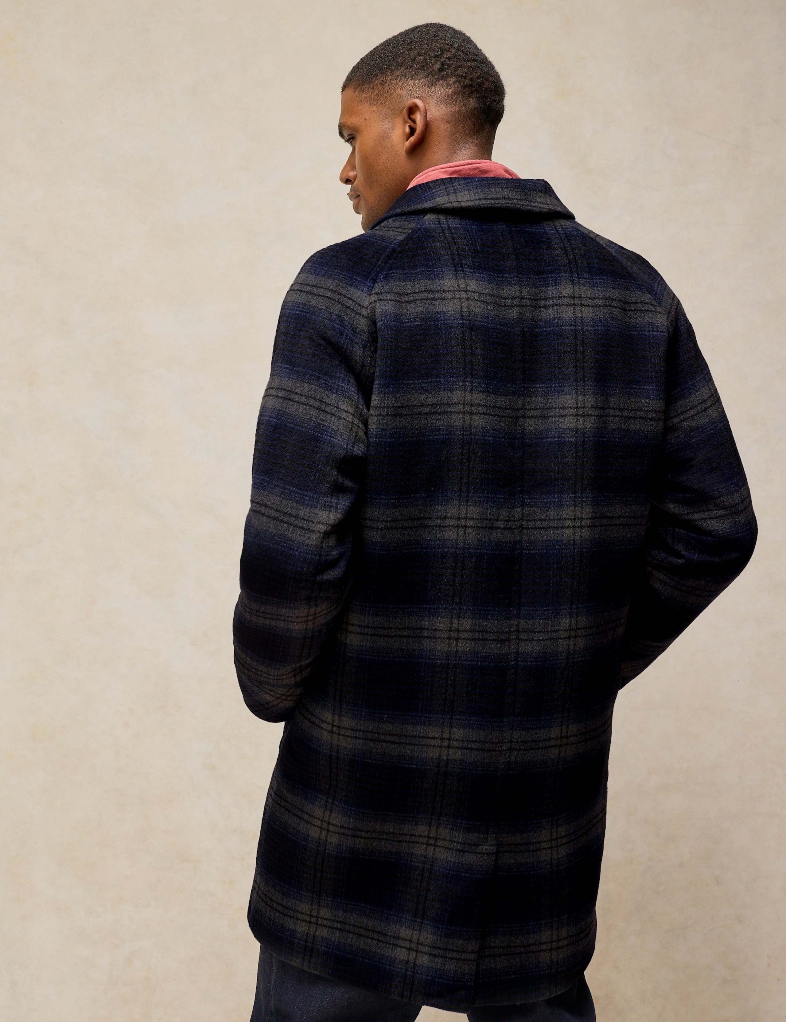 Check Utility Overcoat with Wool 4 of 7