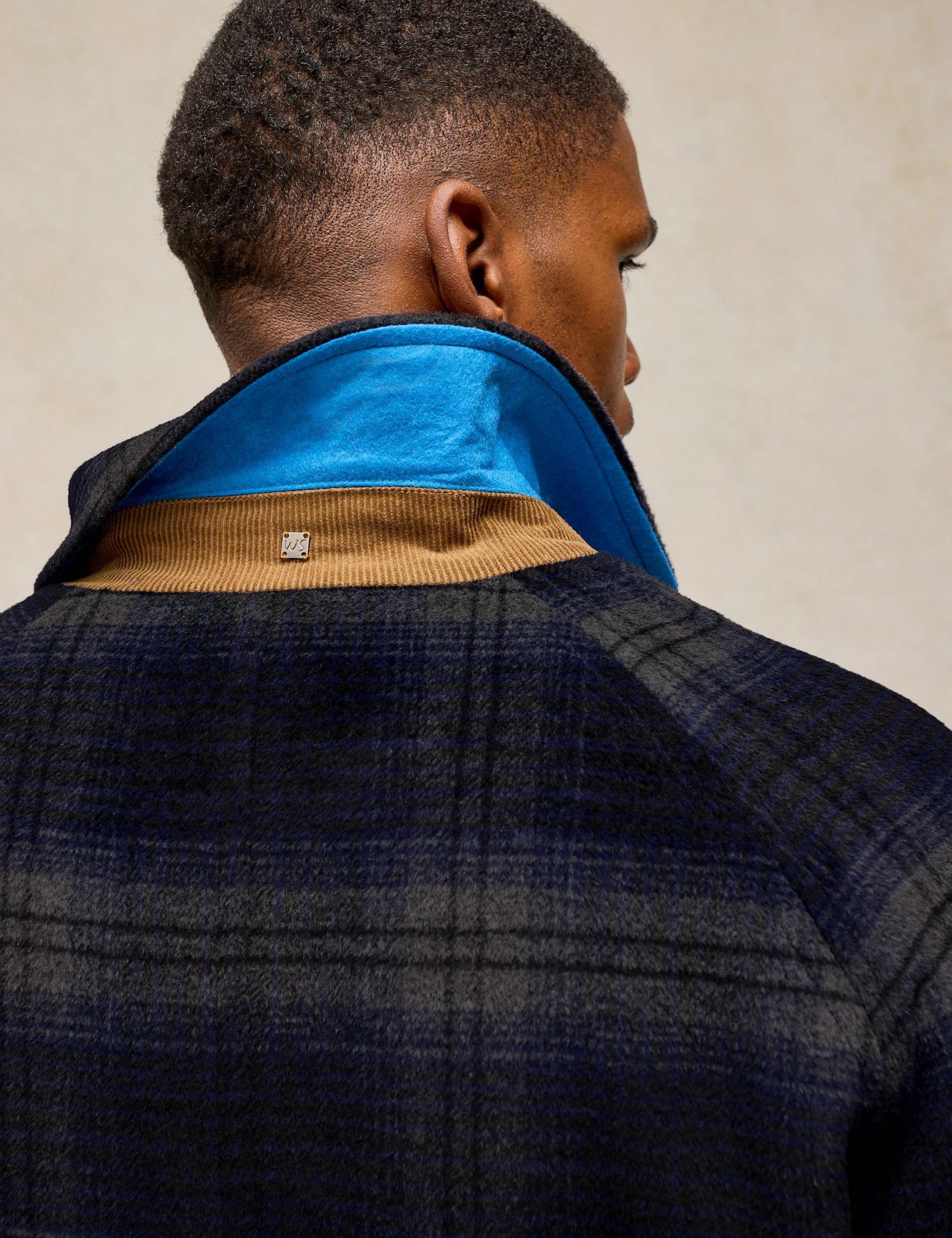 Check Utility Overcoat with Wool 6 of 7
