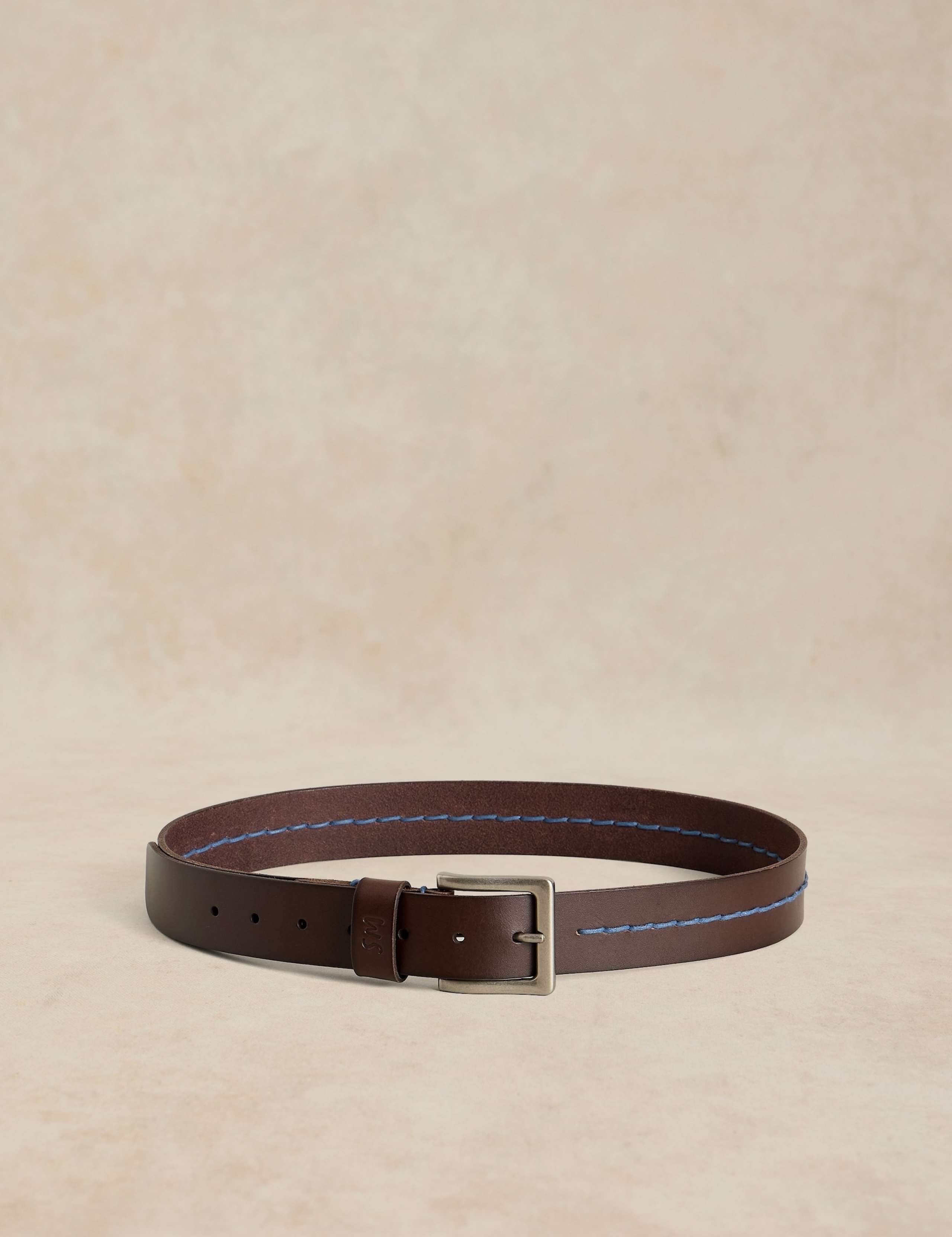 Chunky Stitch Leather Belt 3 of 3