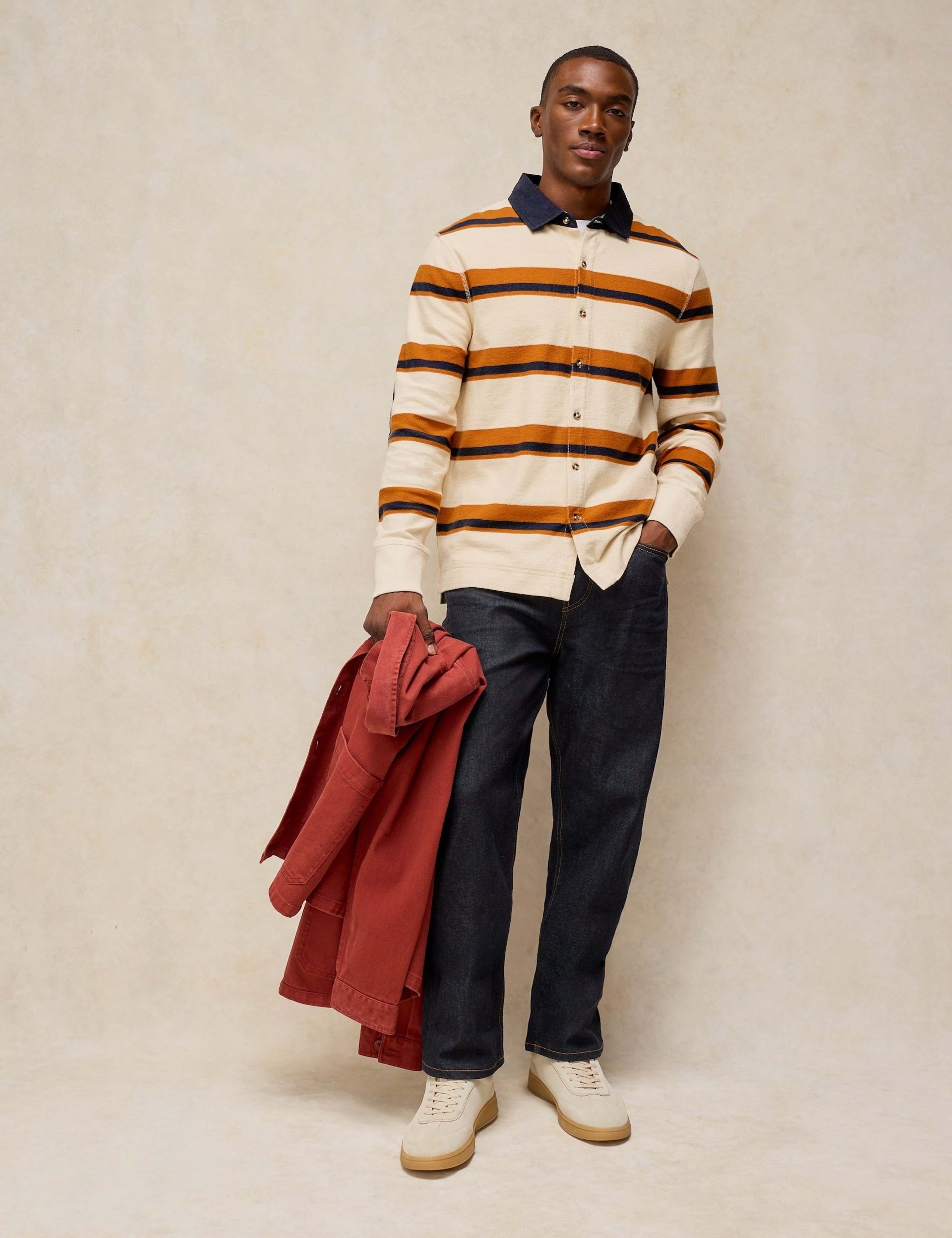 Pure Cotton Striped Rugby Shirt 3 of 6