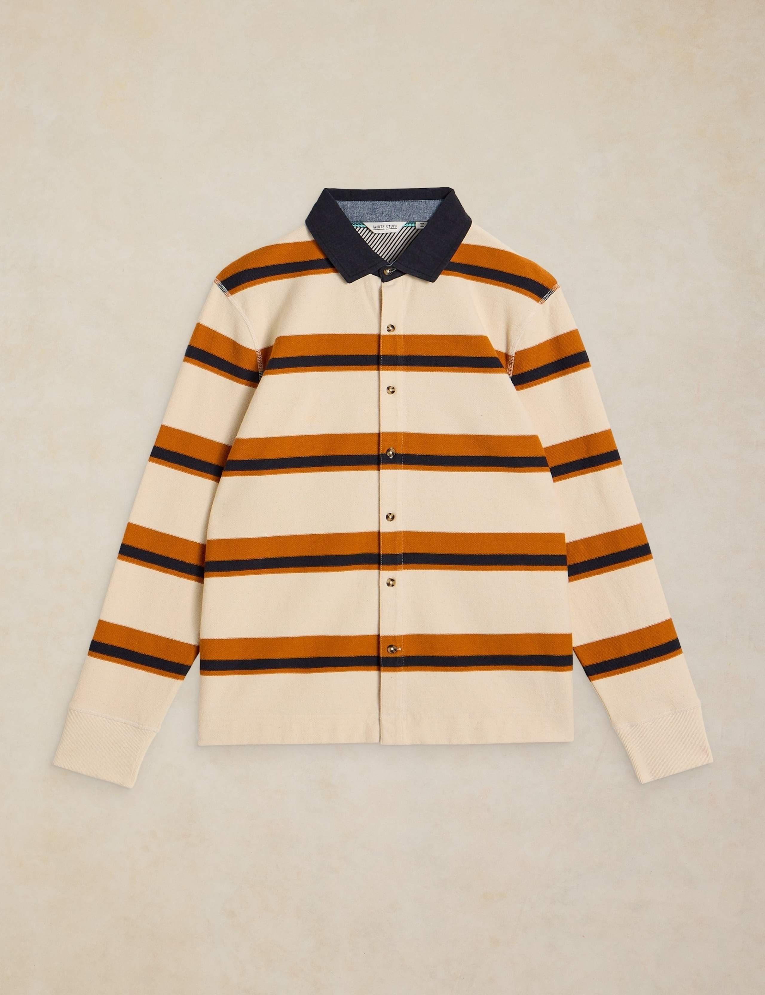 Pure Cotton Striped Rugby Shirt 2 of 6