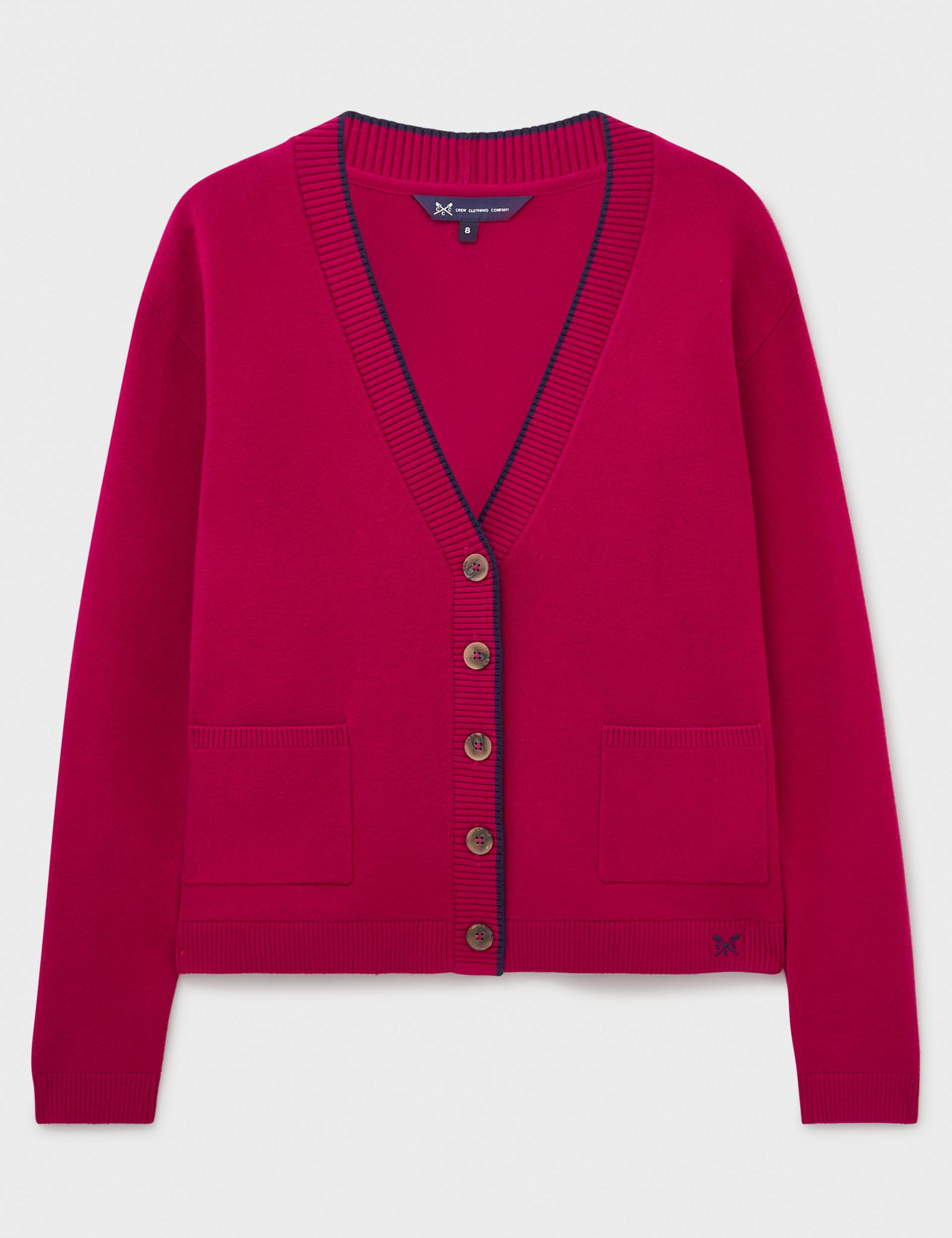 V-Neck Tipped Detail Cardigan 2 of 5