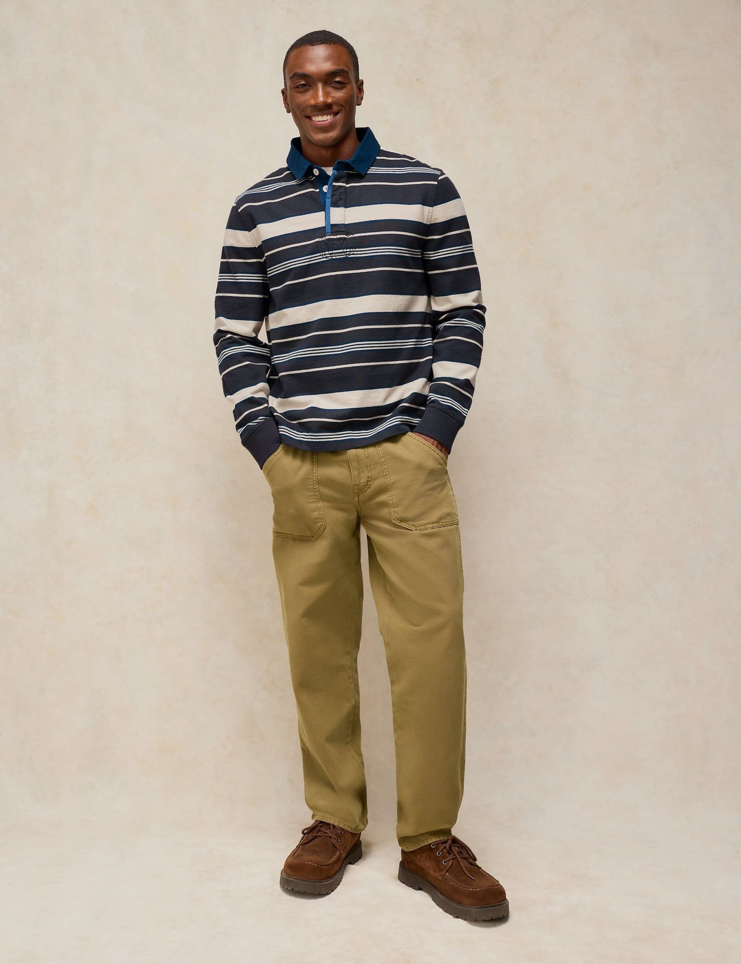 Pure Cotton Striped Rugby Shirt 3 of 6