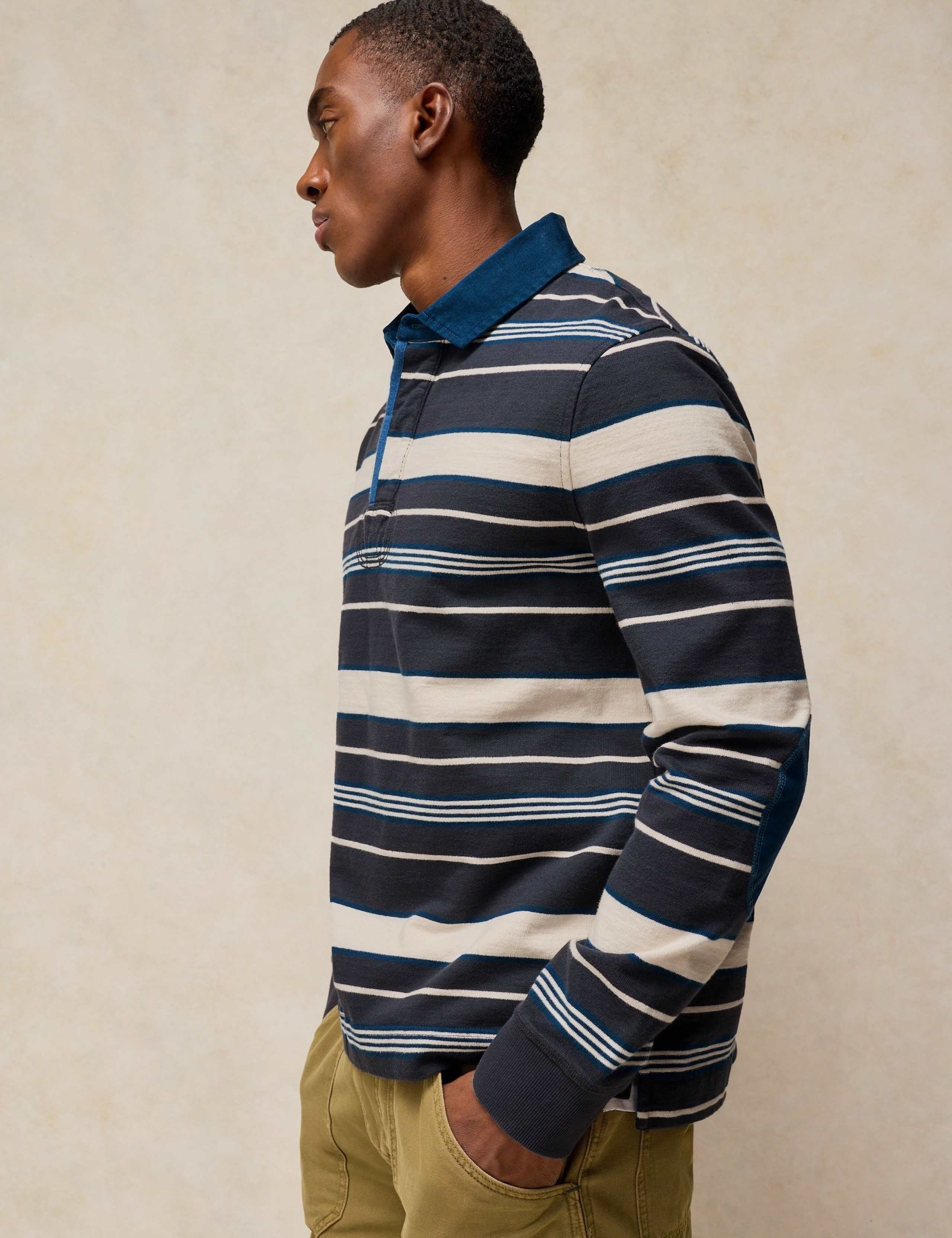 Pure Cotton Striped Rugby Shirt 5 of 6