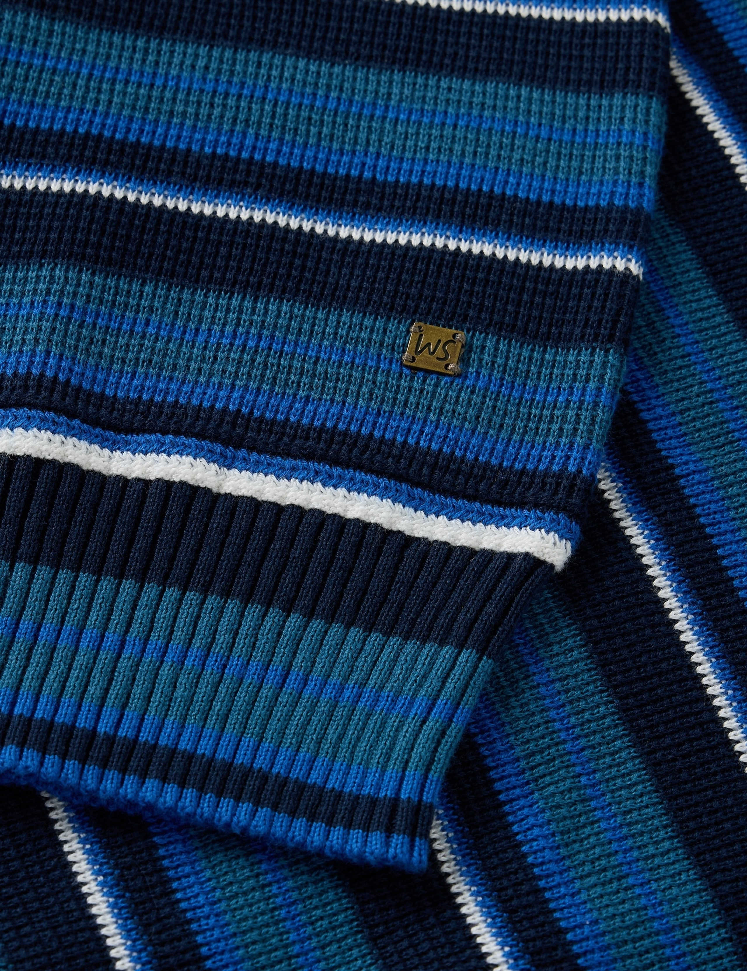 Pure Cotton Striped Crew Neck Jumper 6 of 6