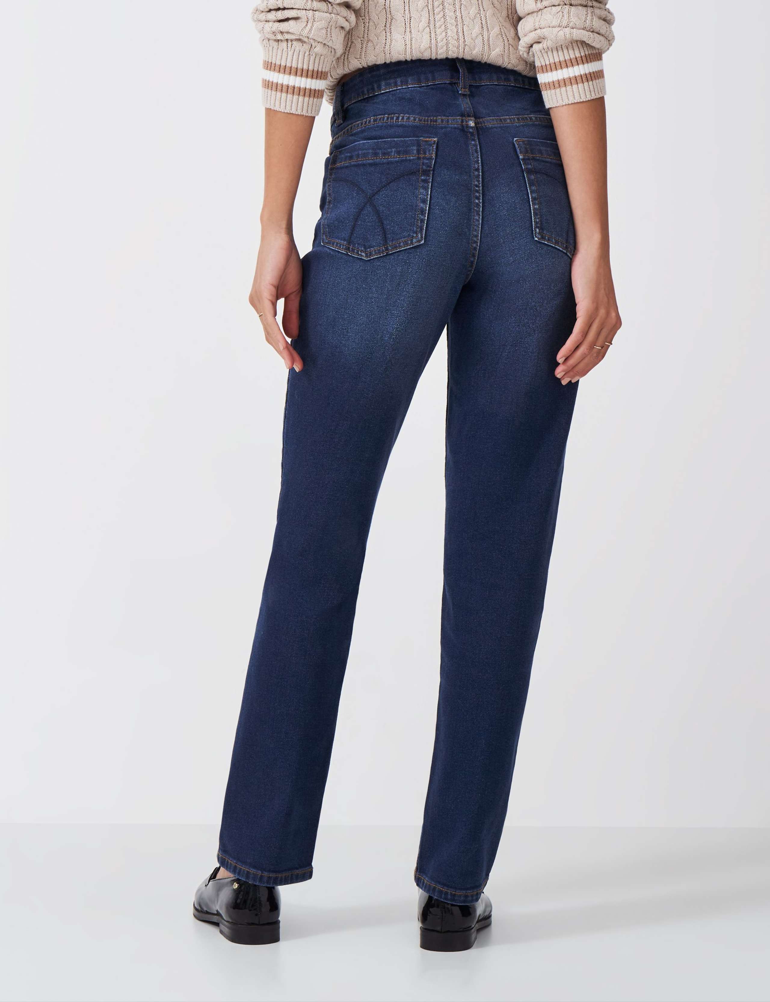 Mid Rise Straight Leg Jeans 3 of 5