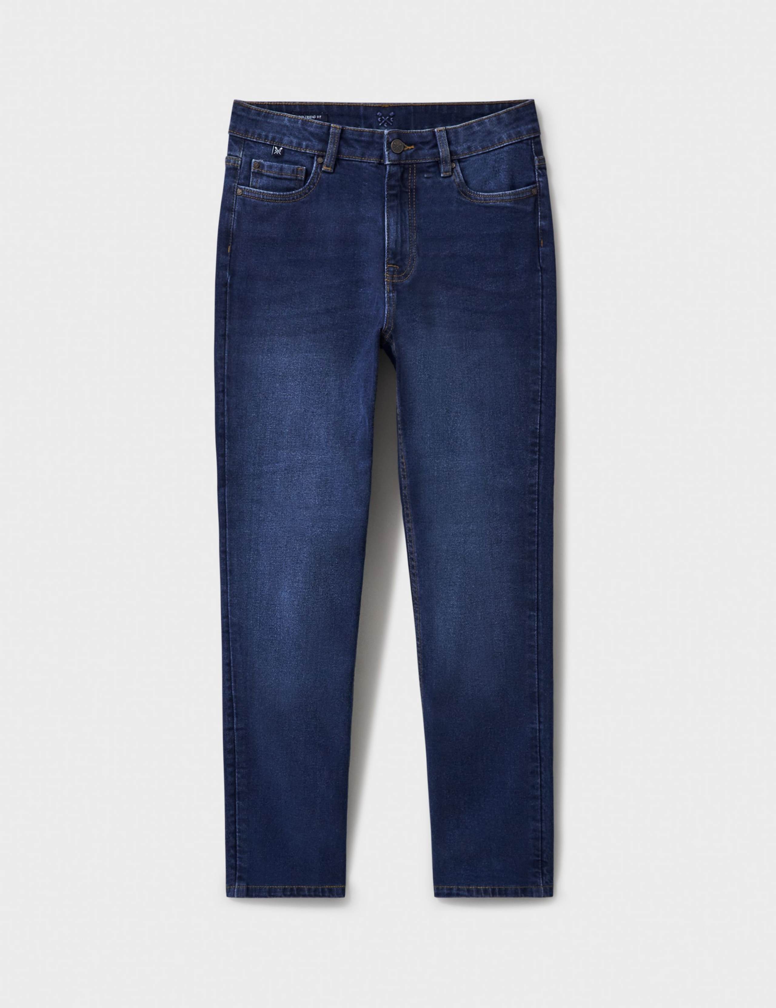 Mid Rise Straight Leg Jeans 2 of 5