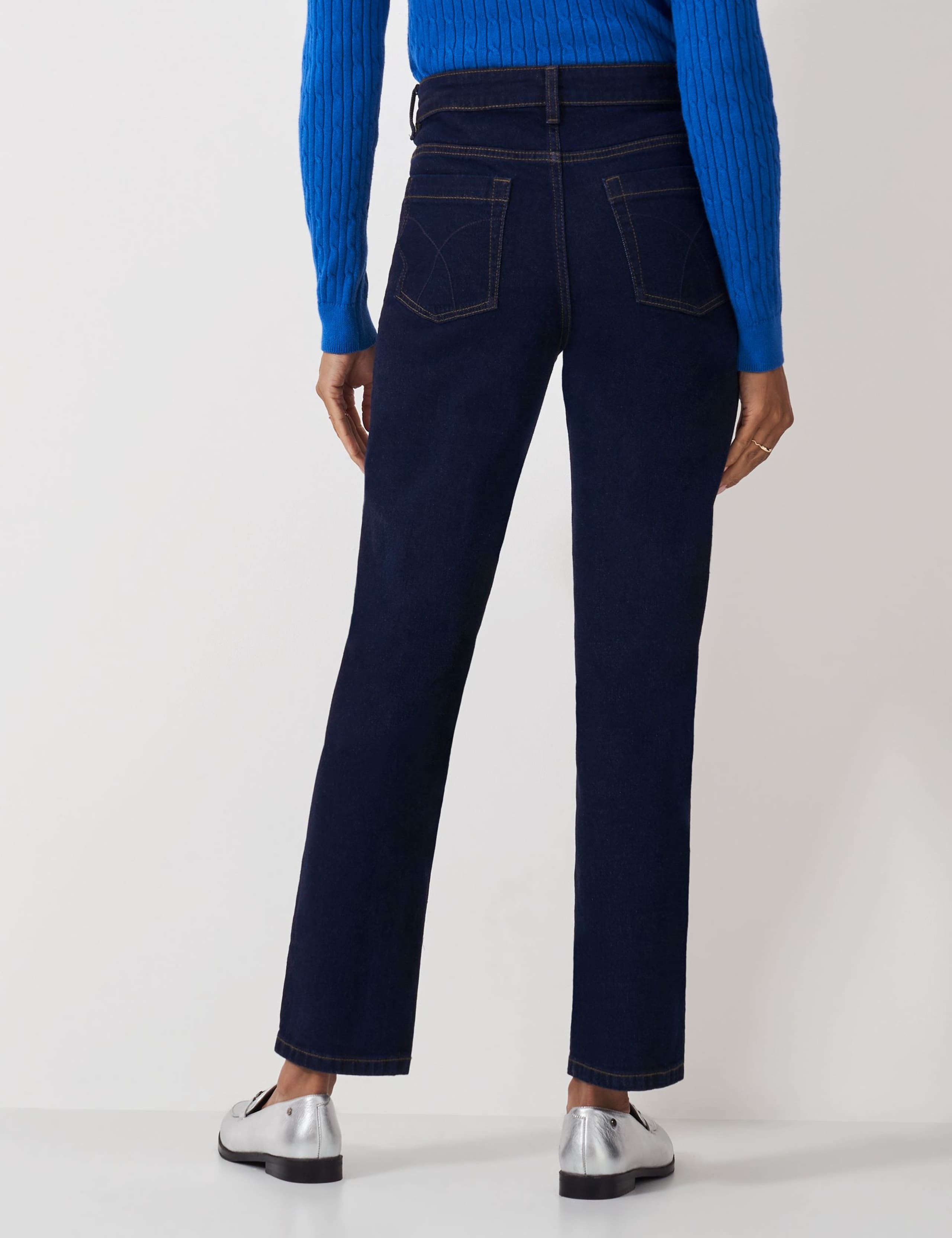 Mid Rise Straight Leg Jeans 2 of 4