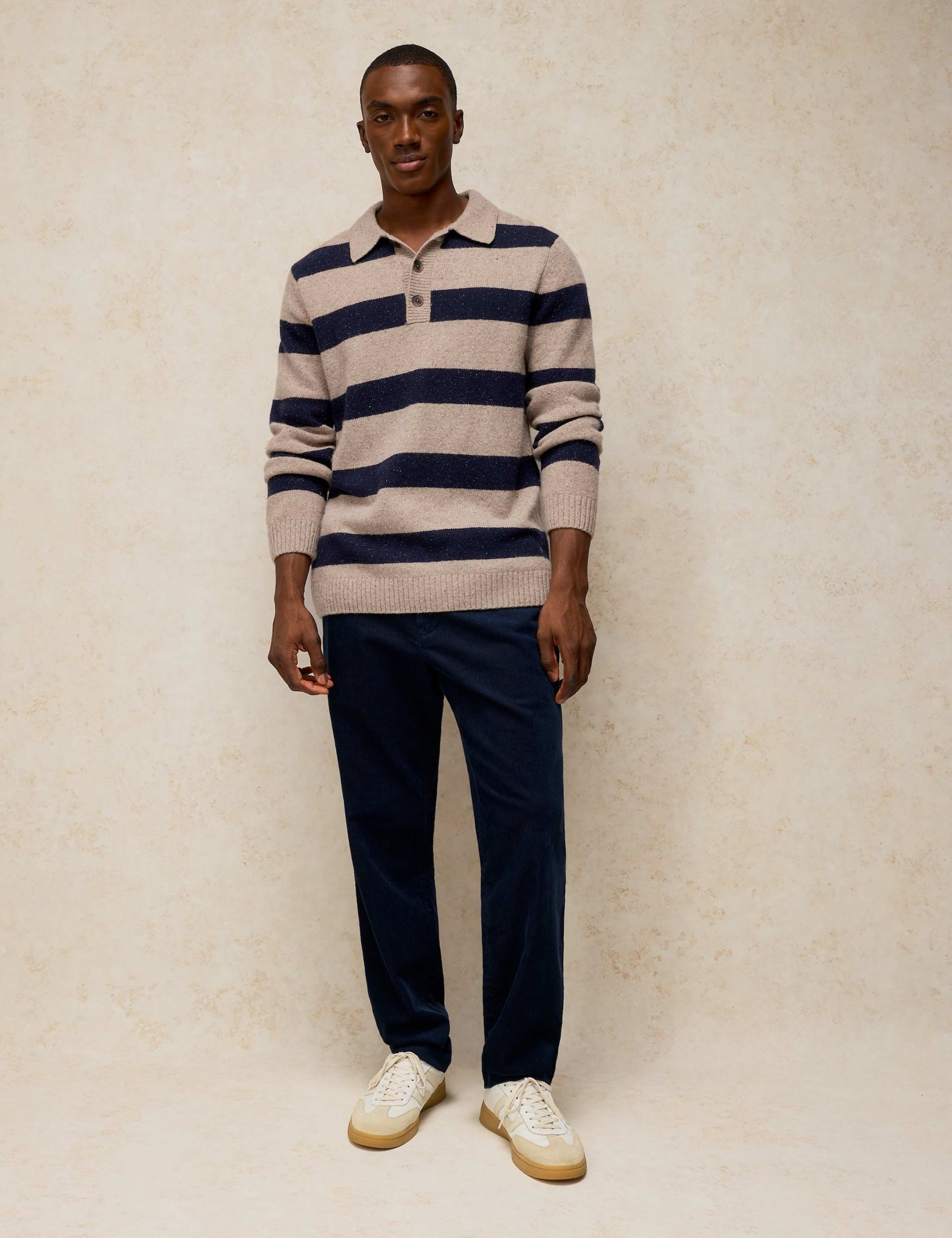 Lambswool Rich Striped Rugby Shirt 3 of 6