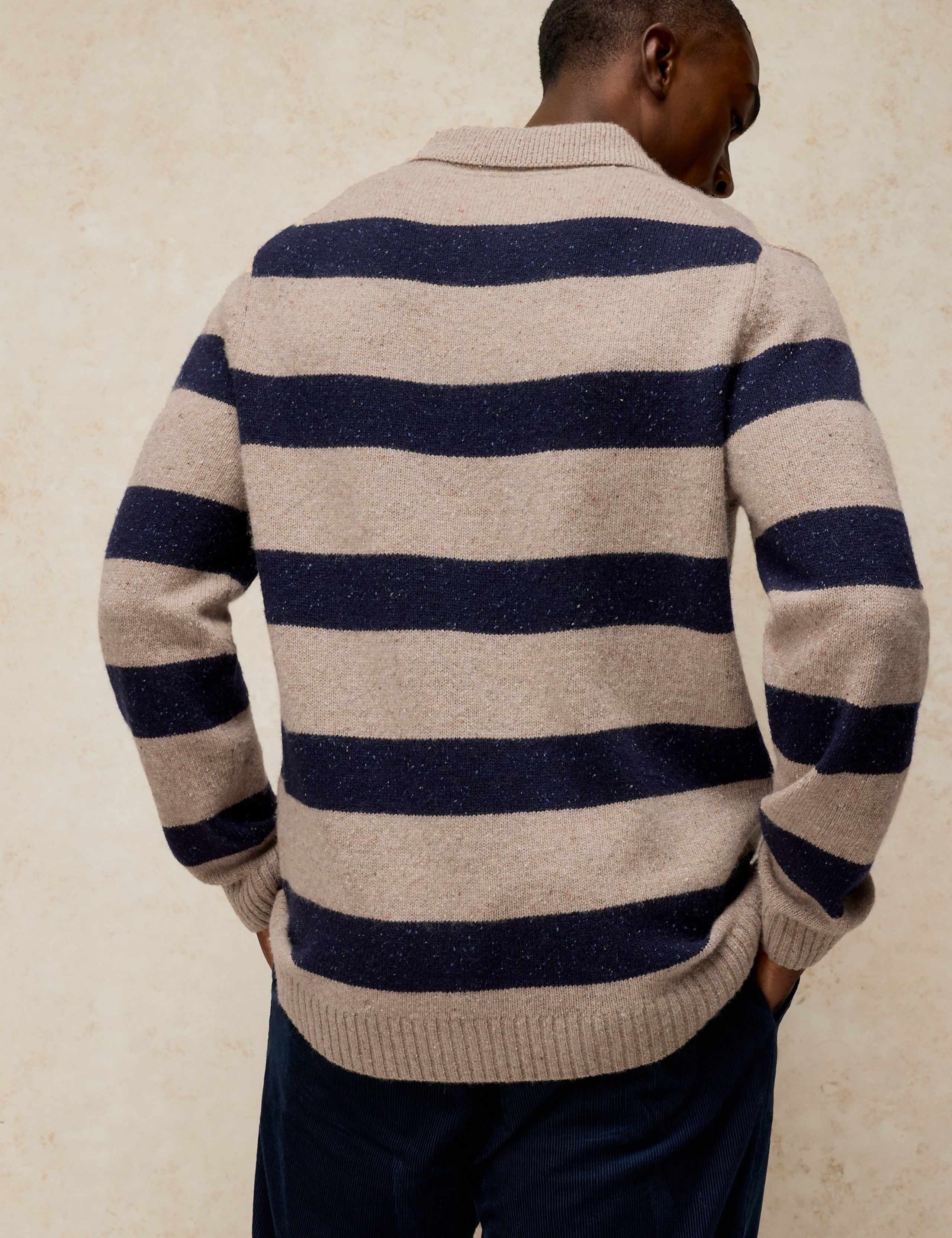 Lambswool Rich Striped Rugby Shirt 5 of 6