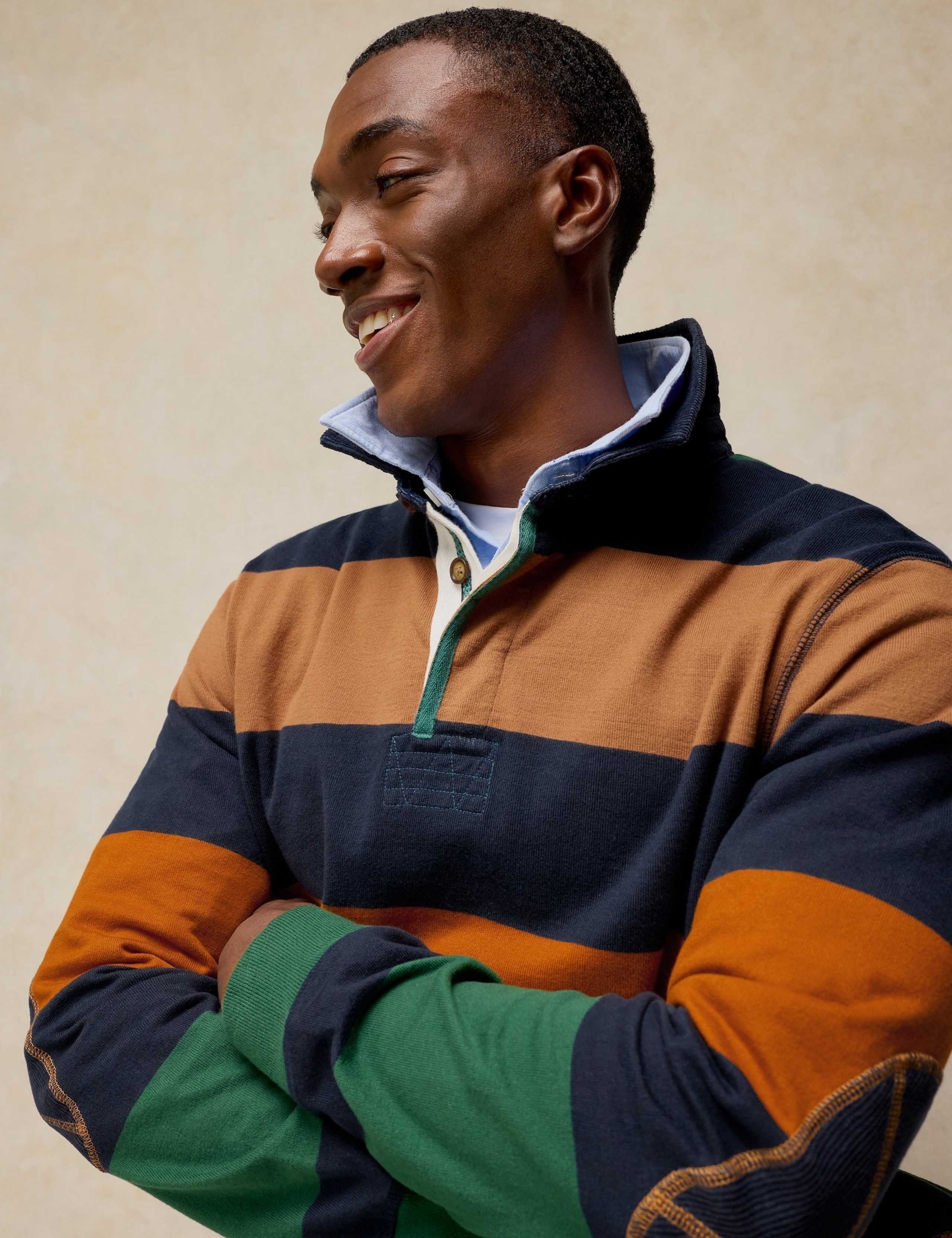Pure Cotton Striped Rugby Shirt 4 of 6