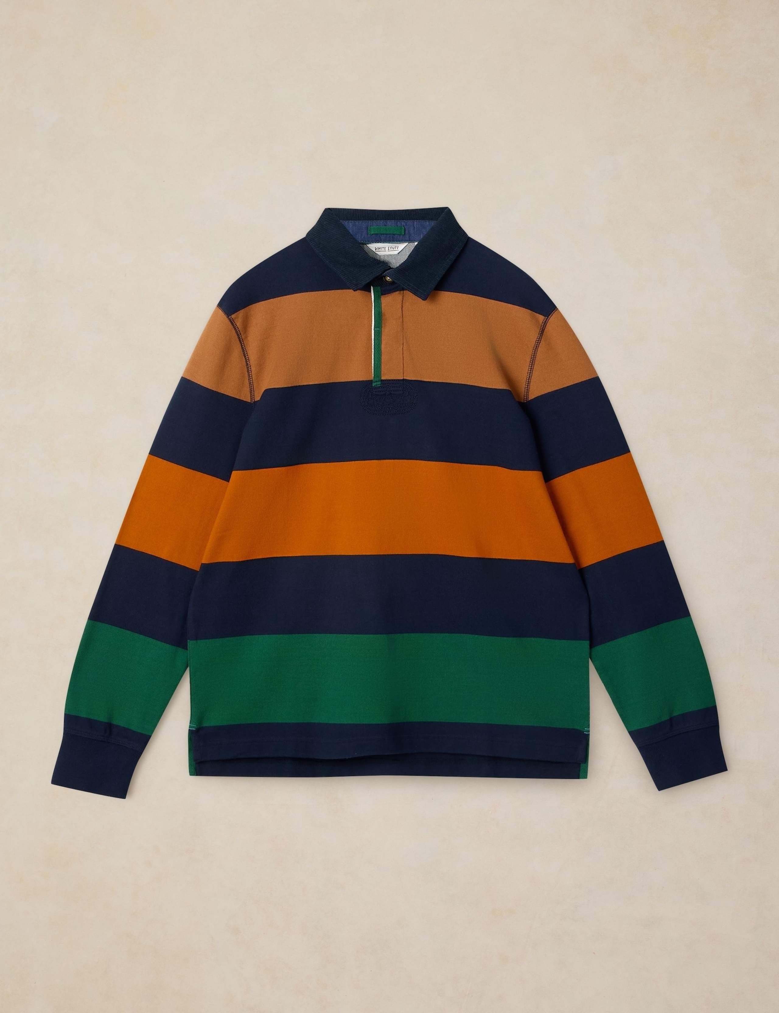 Pure Cotton Striped Rugby Shirt 2 of 6