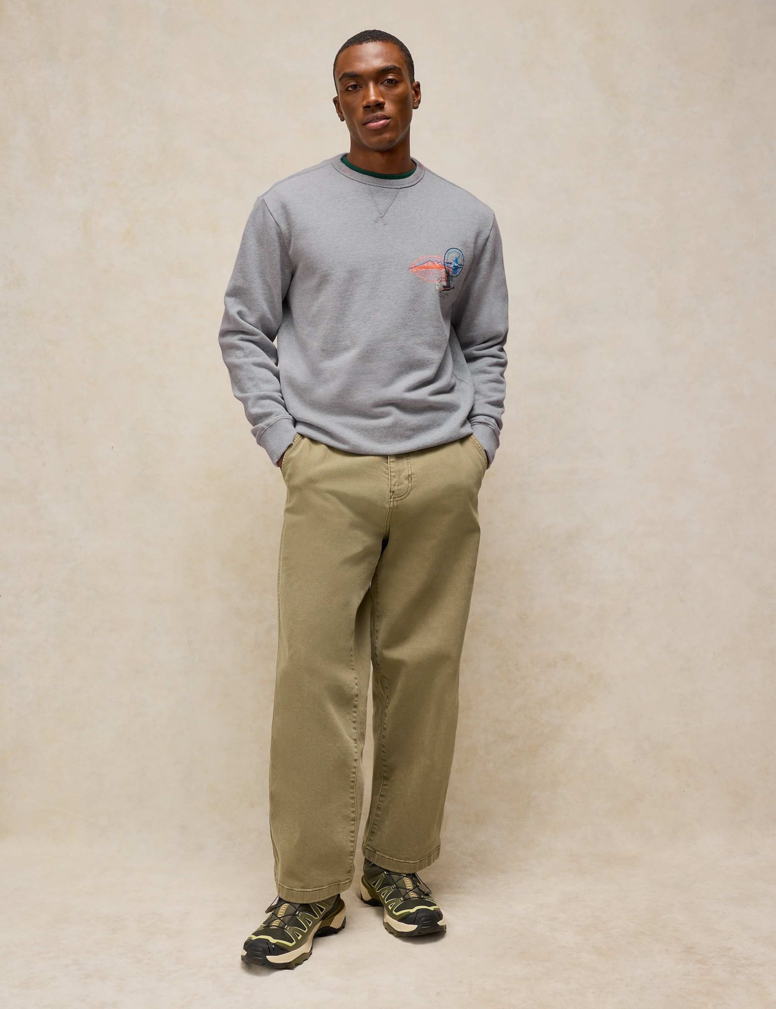 Pure Cotton Crew Neck Graphic Sweatshirt 3 of 6