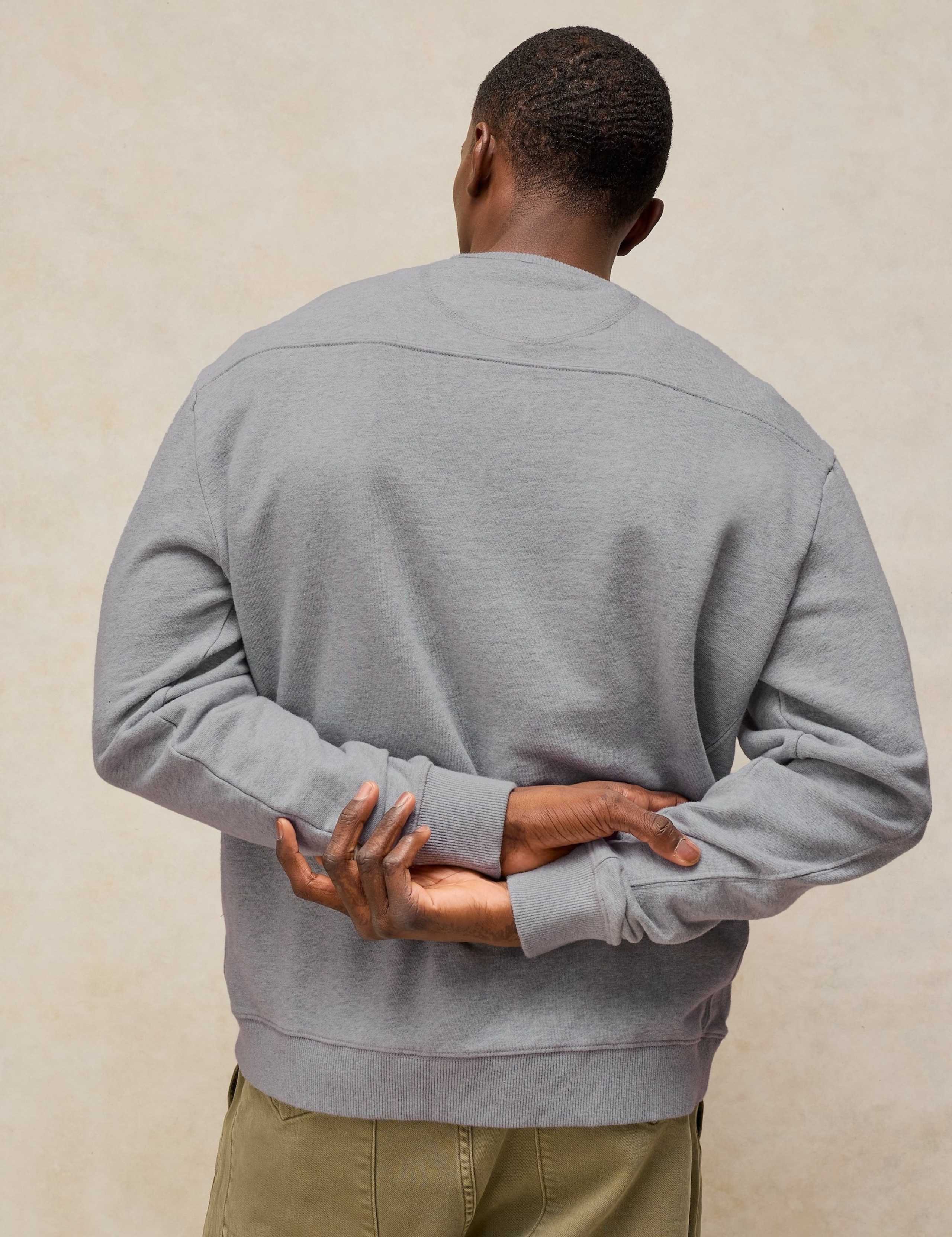 Pure Cotton Crew Neck Graphic Sweatshirt 5 of 6