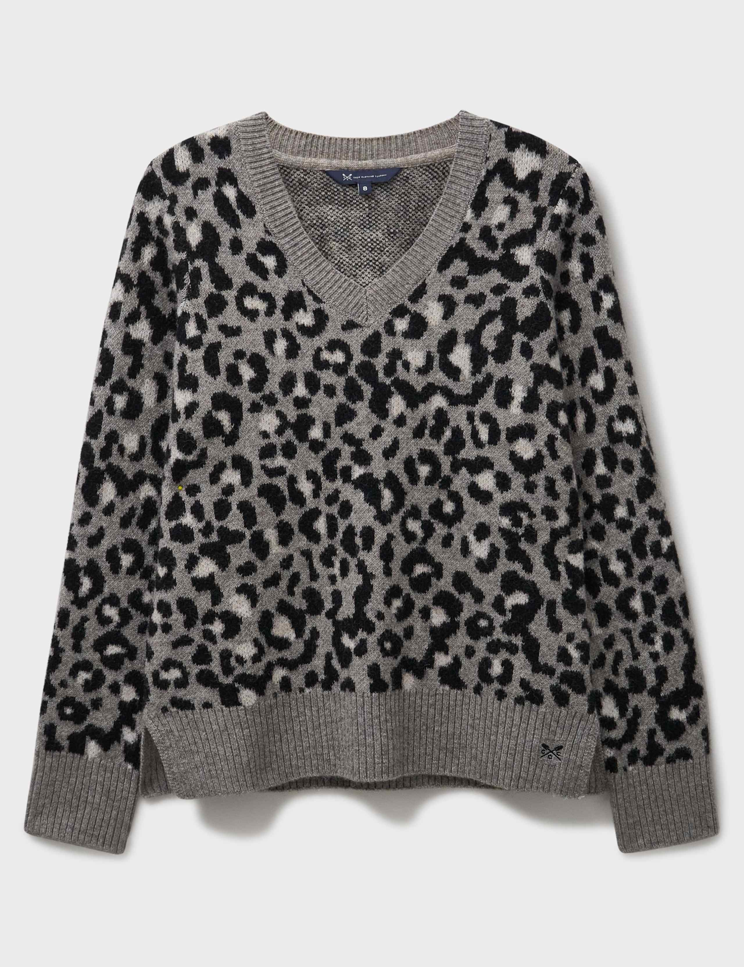 Leopard Print V-Neck Jumper 2 of 5