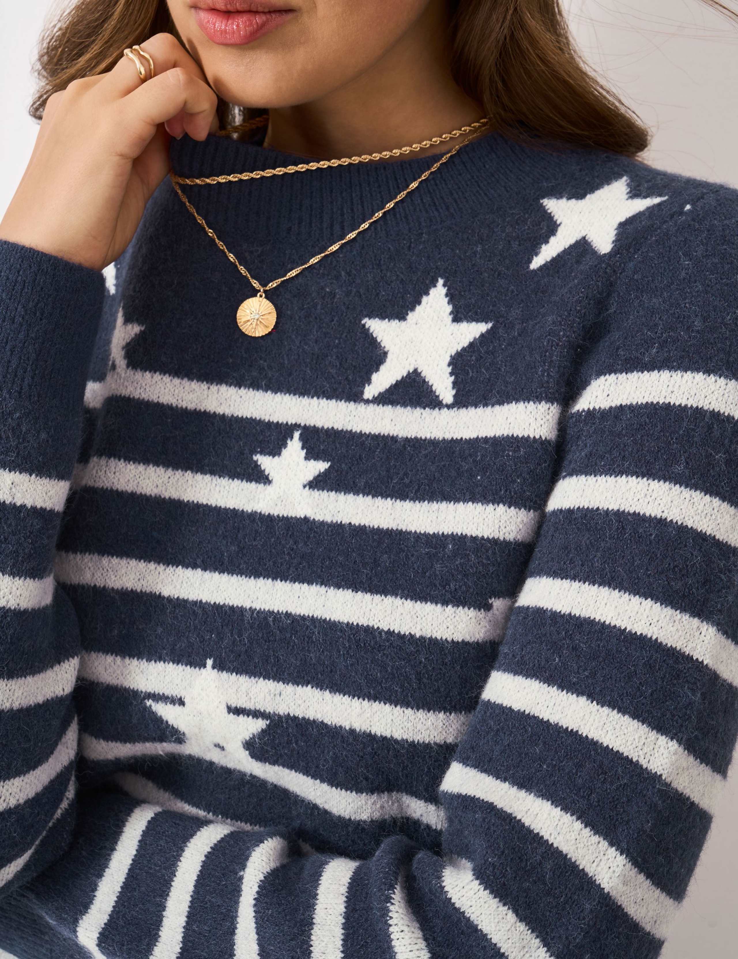 Star Glitter Crew Neck Jumper 5 of 5