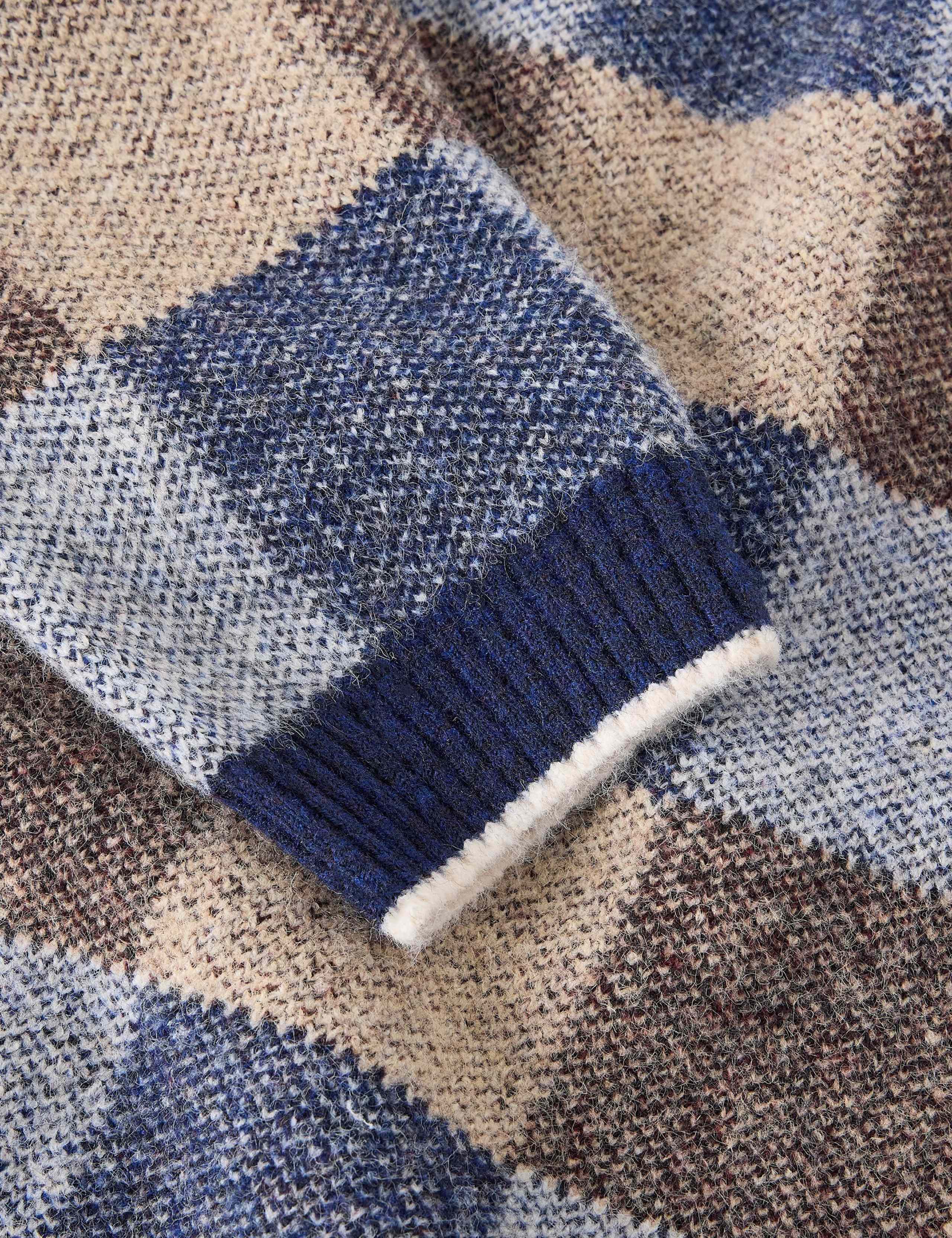 Barnes Checked Crew Neck Jumper 6 of 6