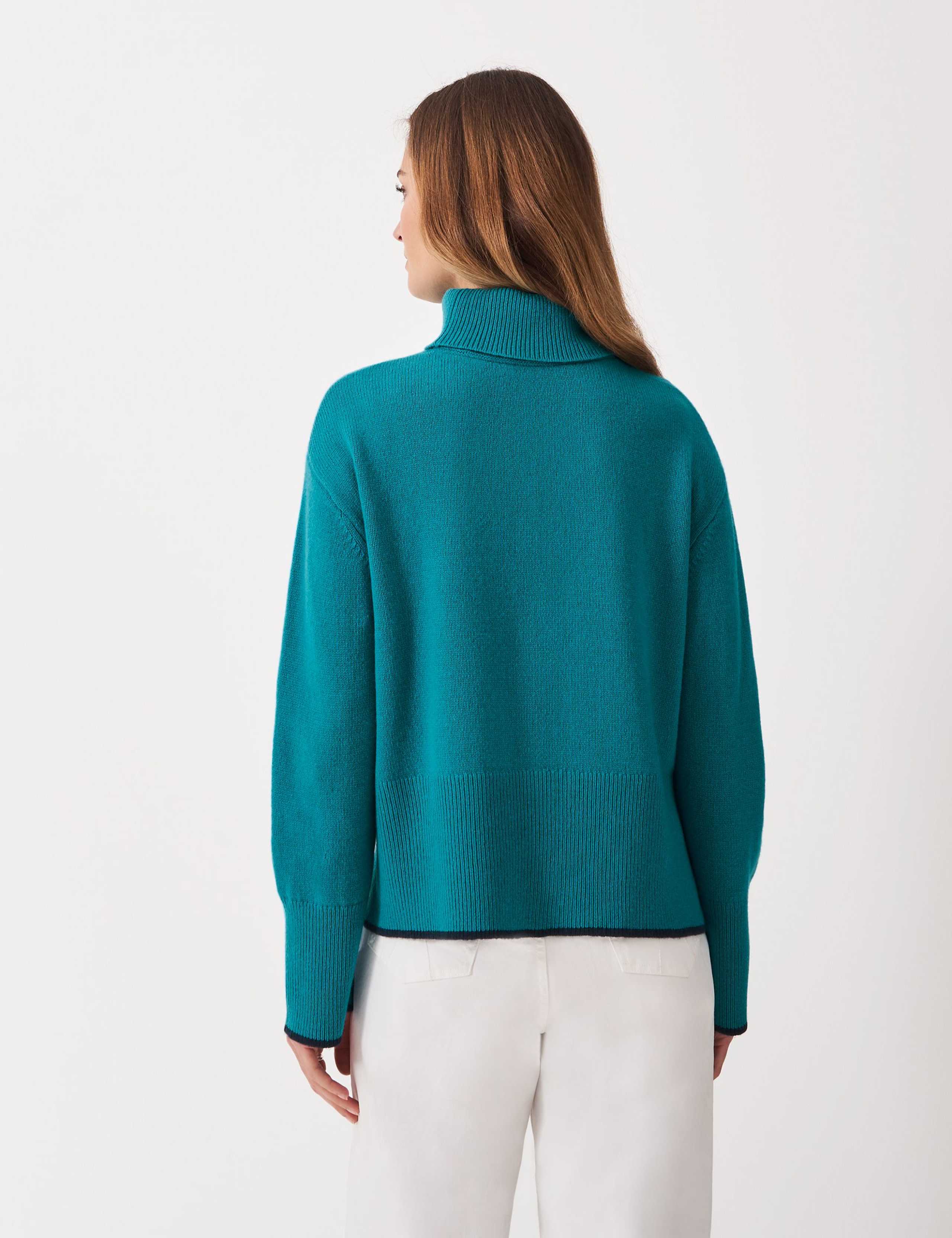 Wool Rich Funnel Neck Tipped Detail Jumper 5 of 5