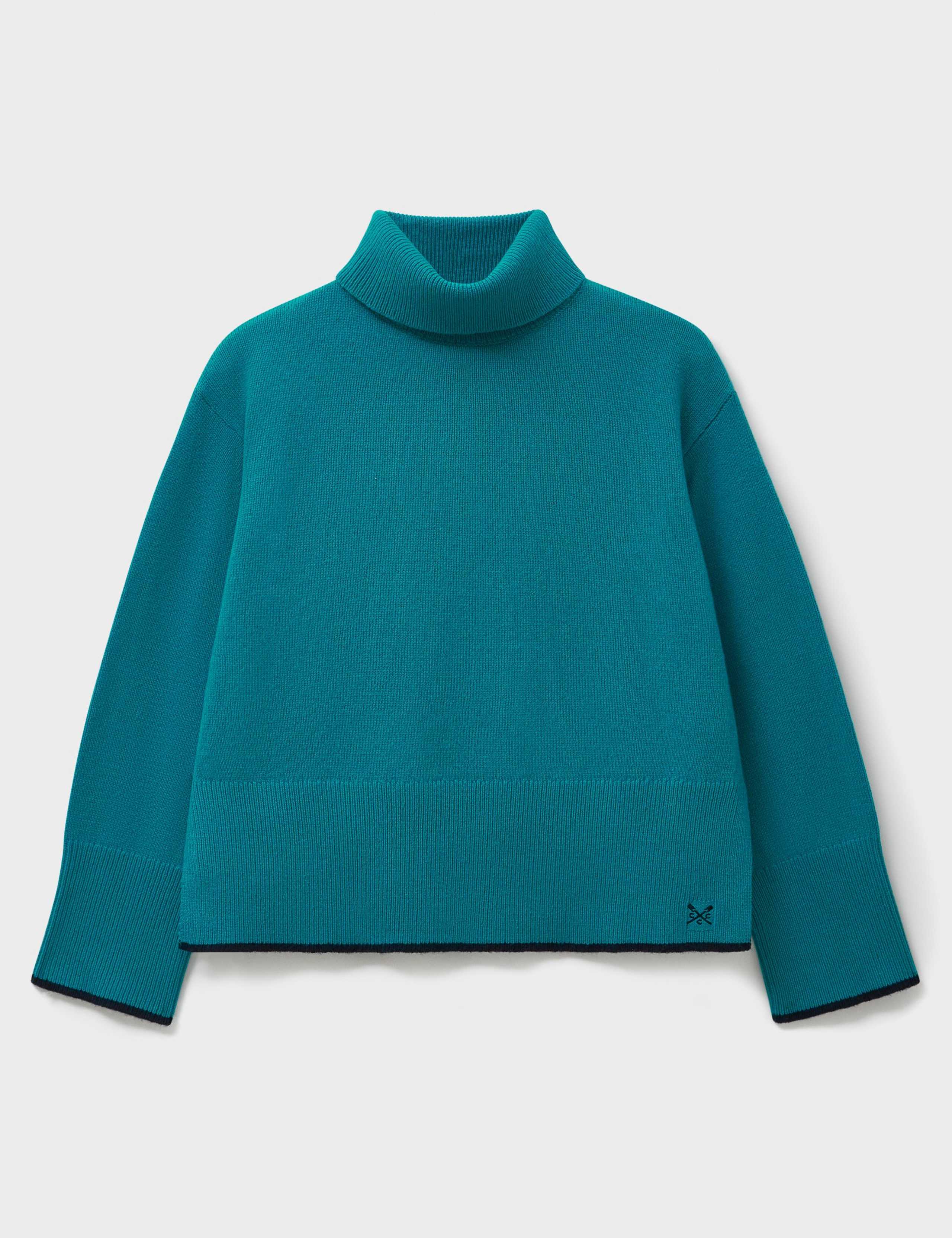 Wool Rich Funnel Neck Tipped Detail Jumper 2 of 5