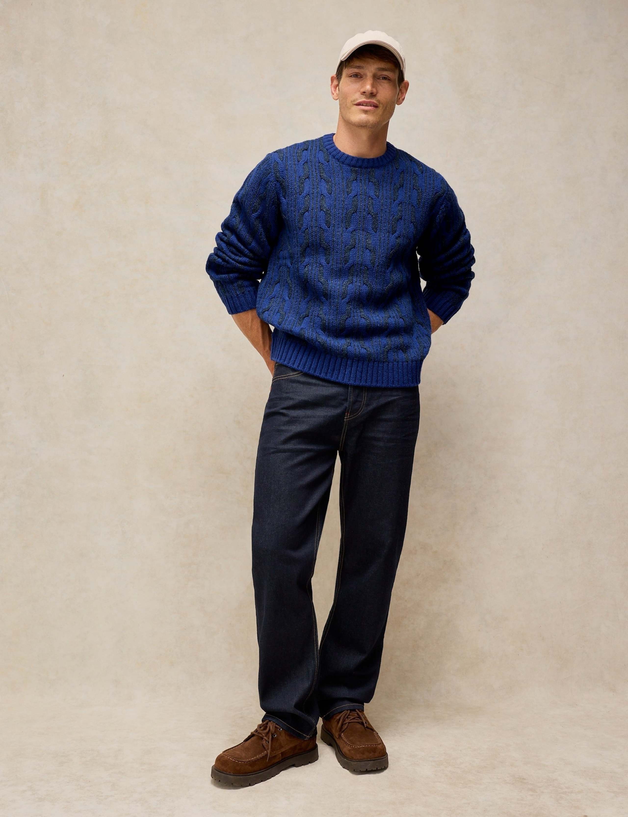 Wool Rich Cable Crew Neck Jumper 3 of 6