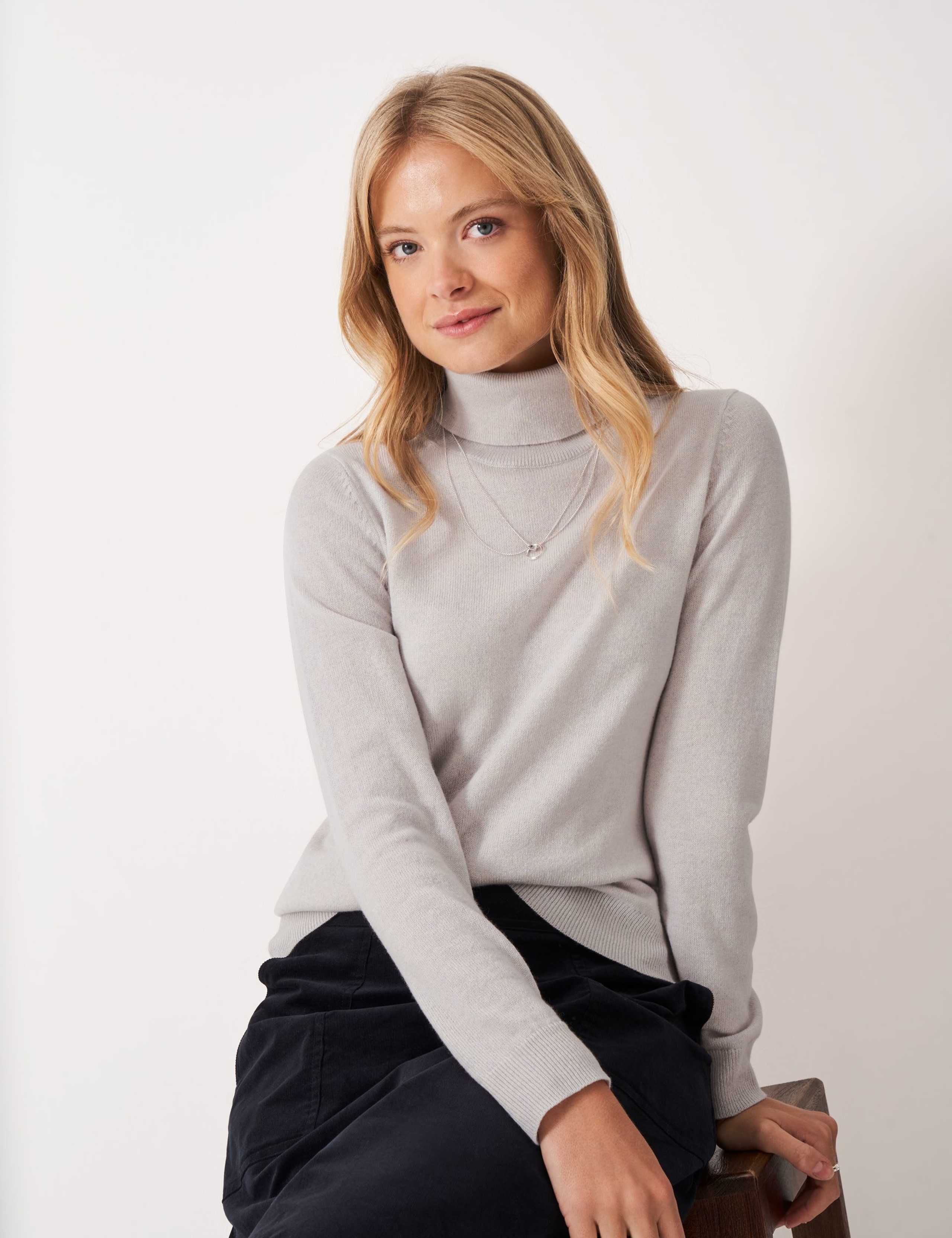Merino Wool Rich Jumper with Cashmere 1 of 5