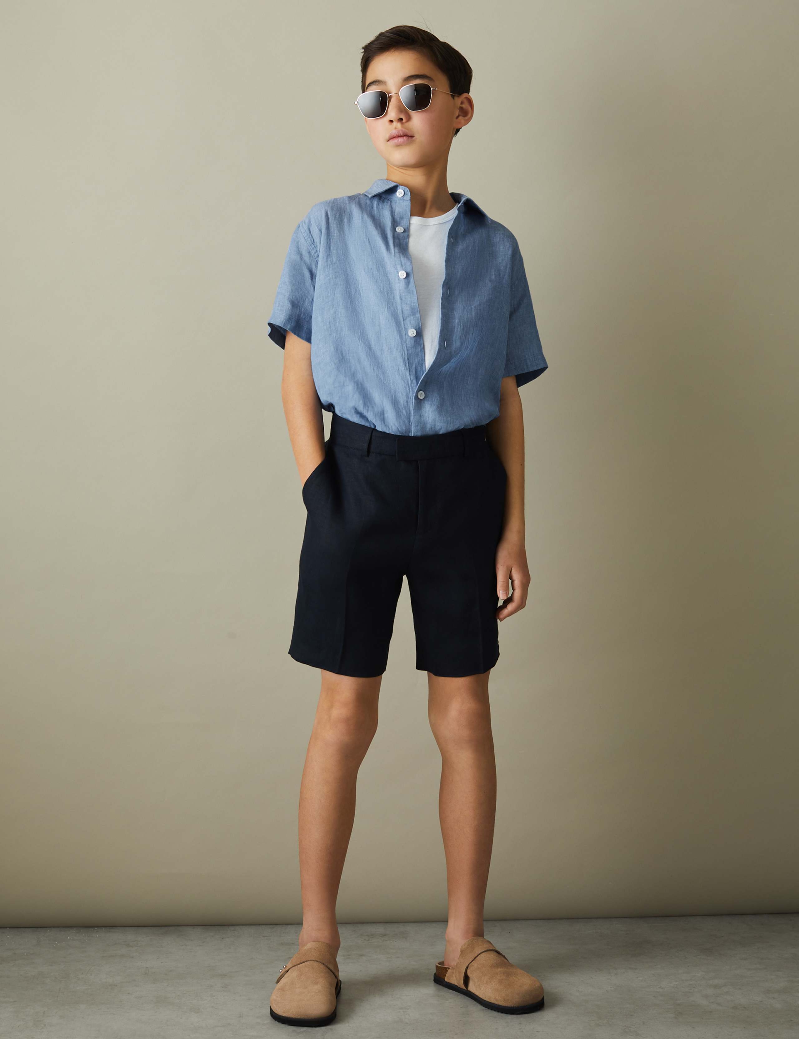Pure Linen Shirt (3-14 Yrs) 1 of 4