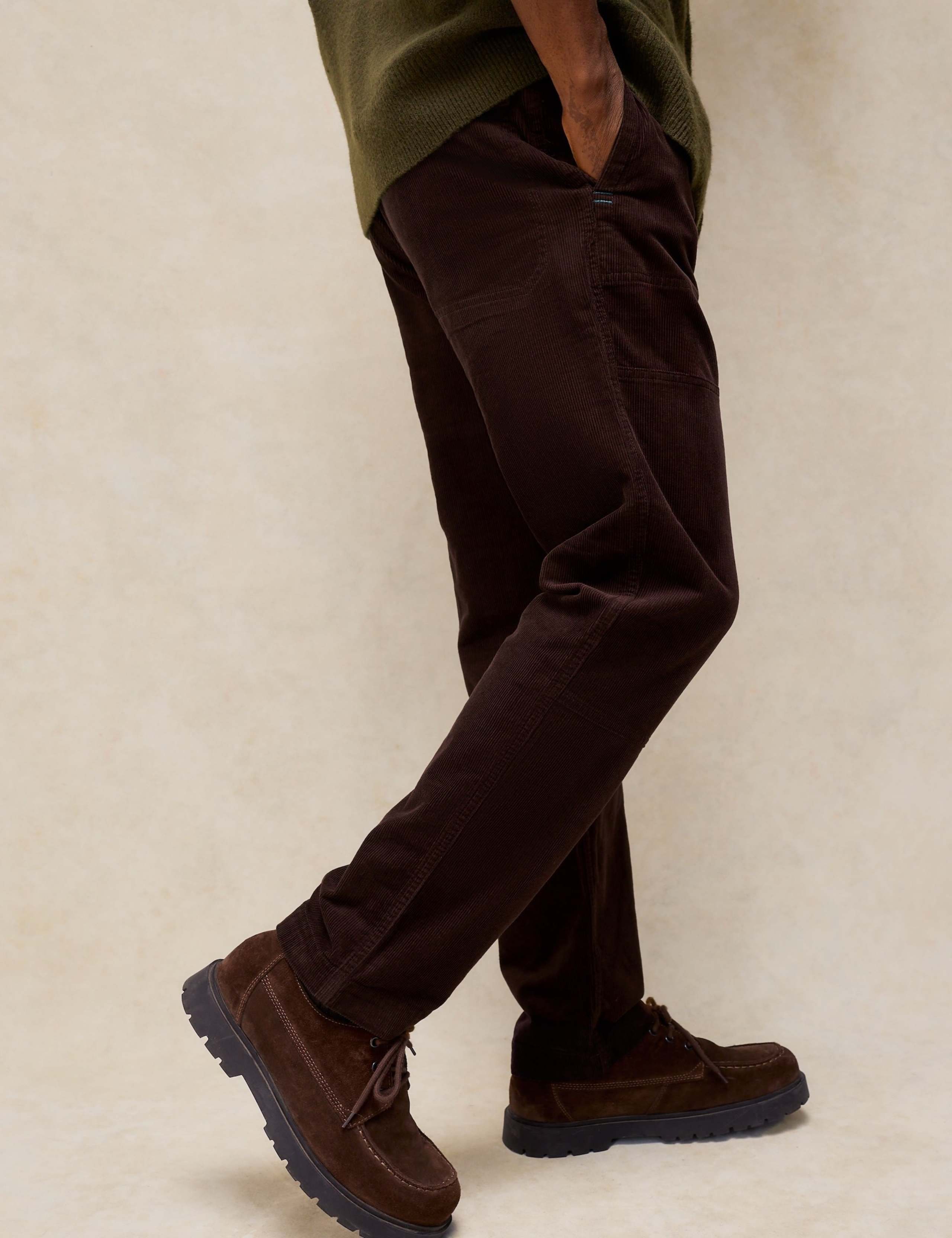 Pure Cotton Corduroy Cargo Trousers 4 of 6