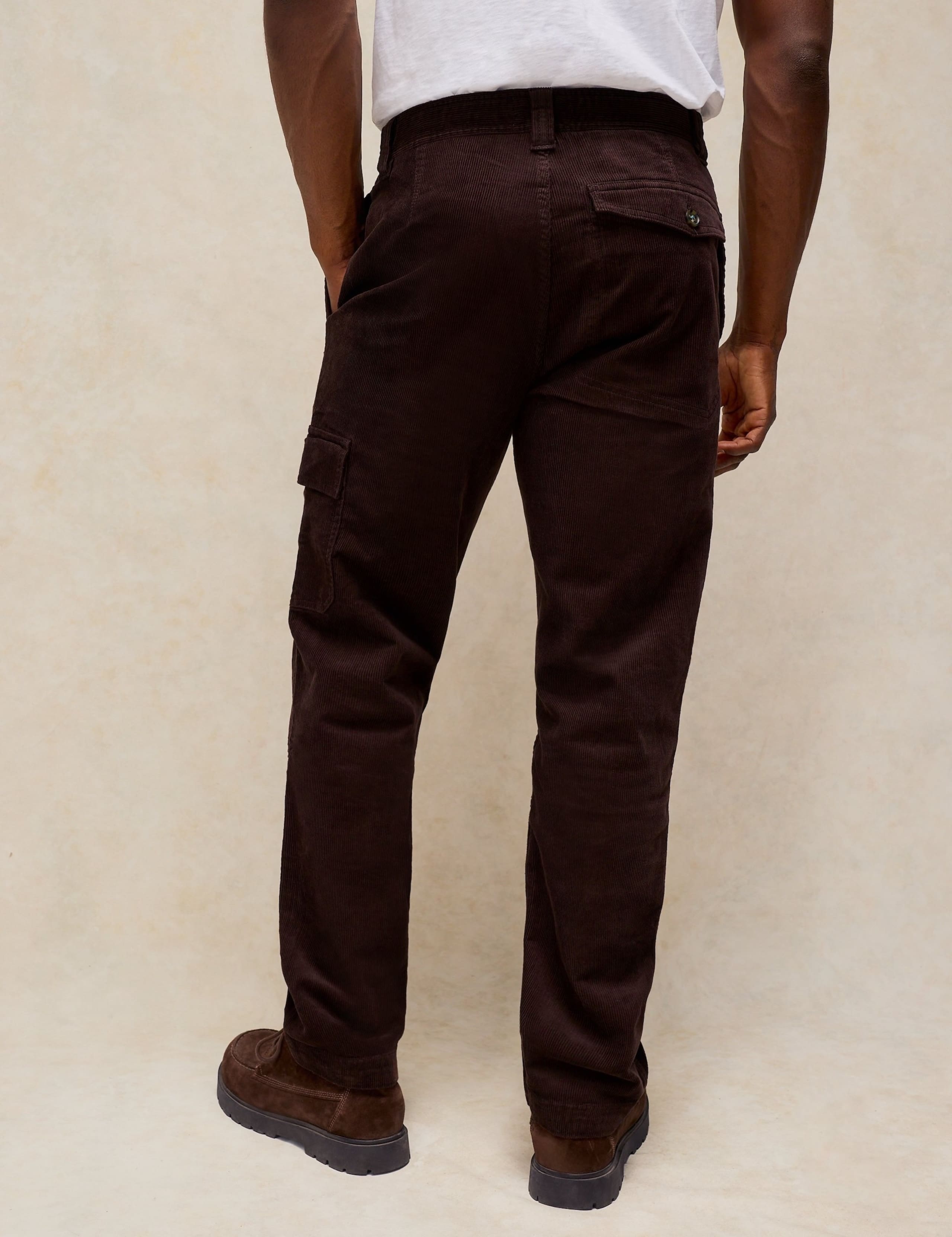 Pure Cotton Corduroy Cargo Trousers 5 of 6