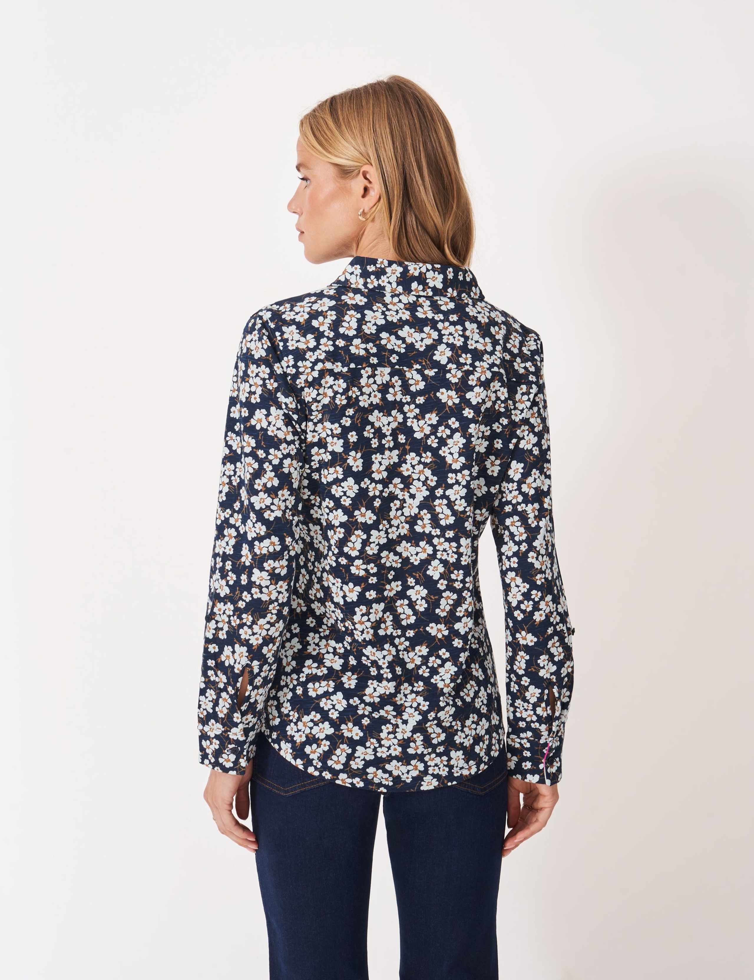Pure Cotton Jersey Floral Shirt 4 of 5